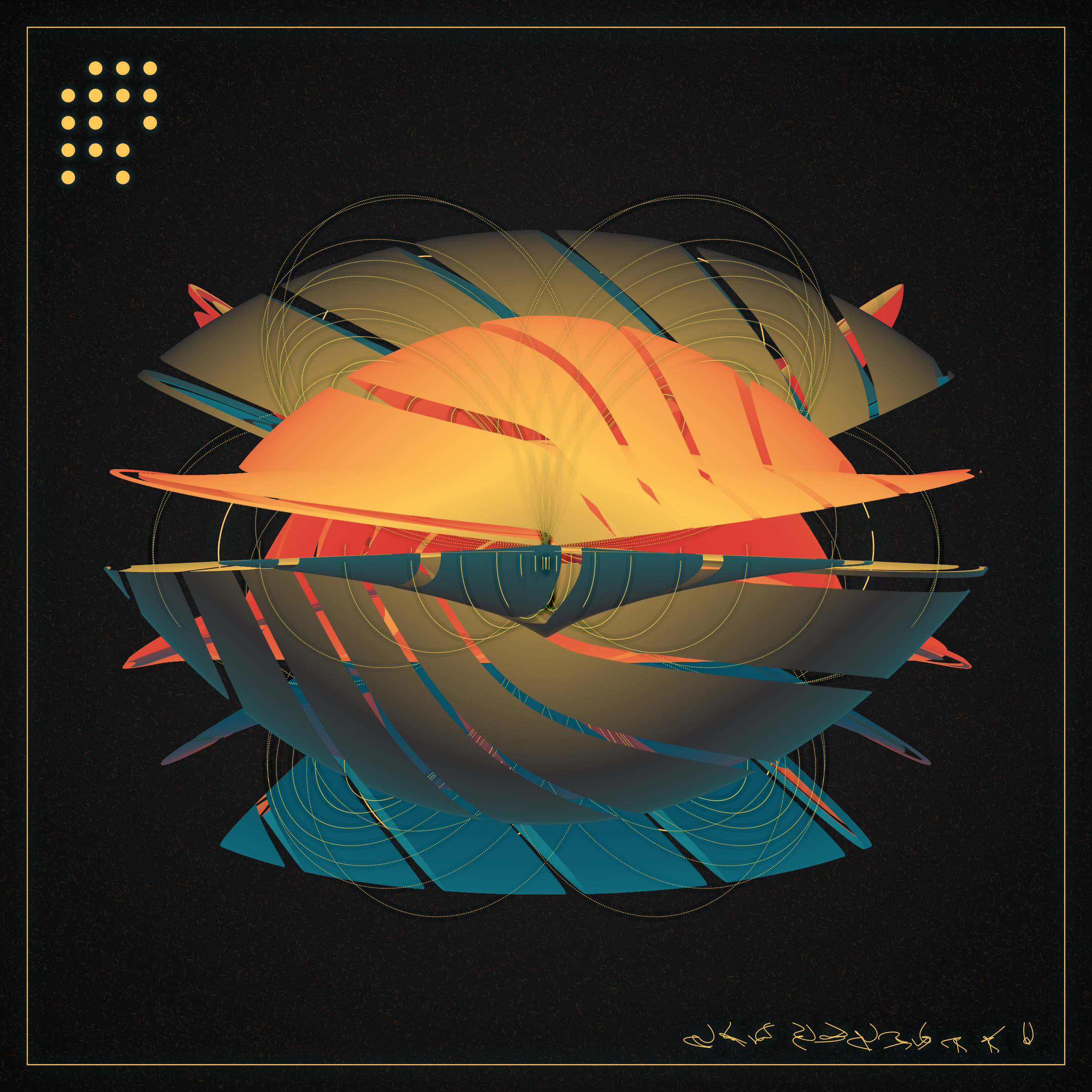 Art Blocks - Art Blocks v2 - Alien Insects #562 - NFT # 137000562