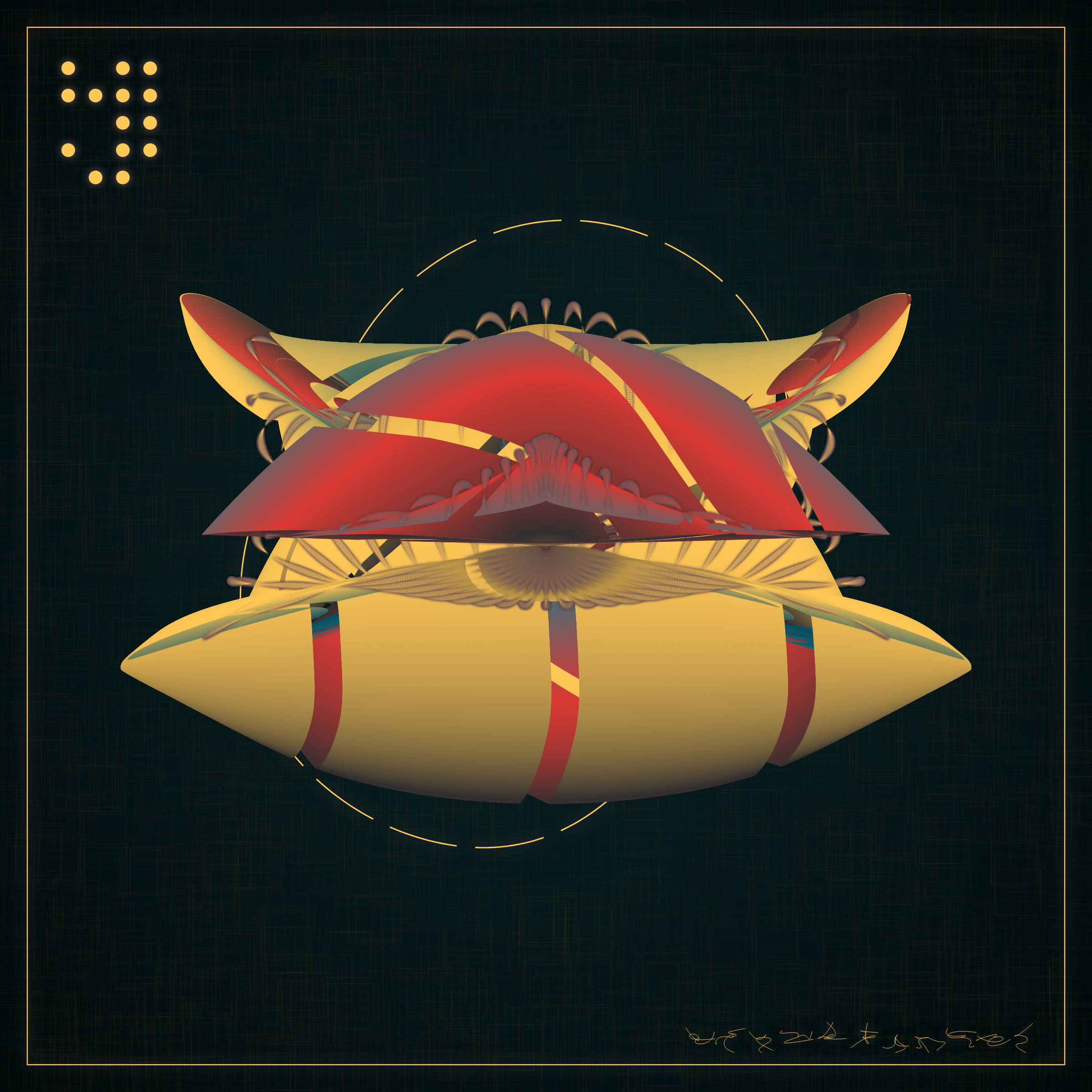 Art Blocks - Art Blocks v2 - Alien Insects #575 - NFT # 137000575