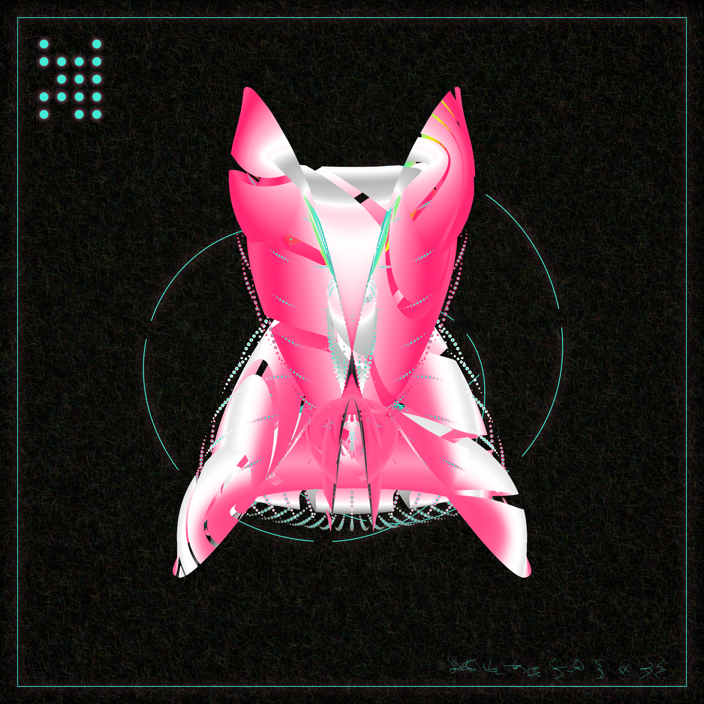 Art Blocks - Art Blocks v2 - Alien Insects #576 - NFT # 137000576