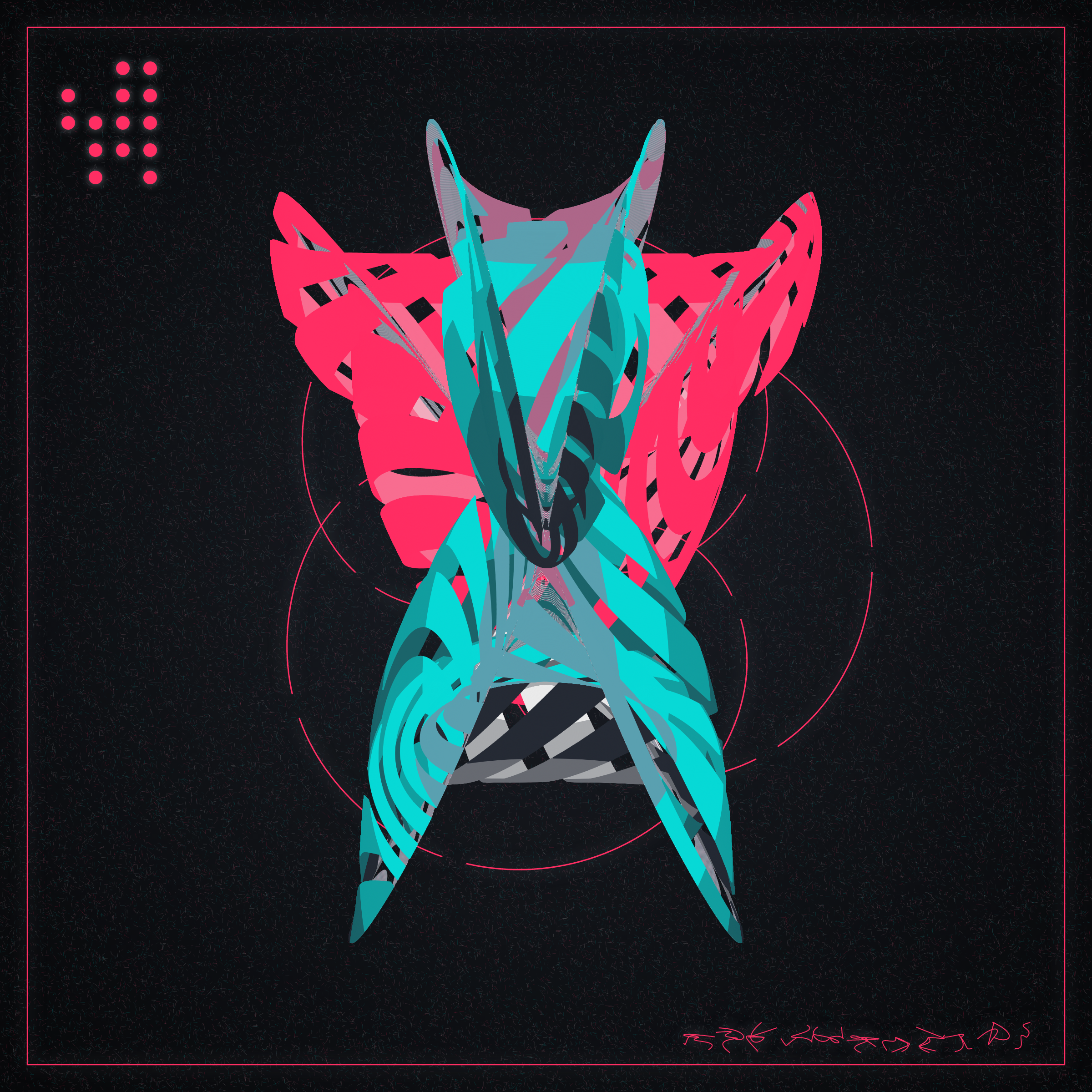 Art Blocks - Art Blocks v2 - Alien Insects #578 - NFT # 137000578