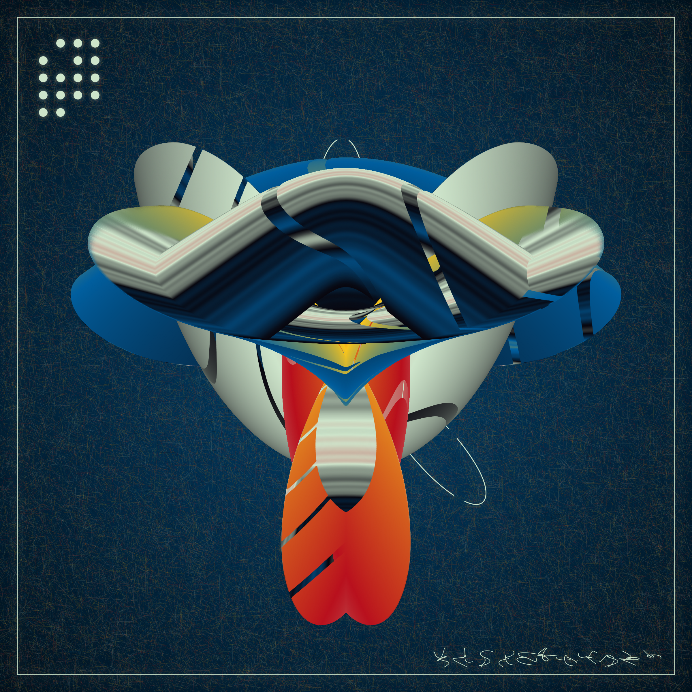 Art Blocks - Art Blocks v2 - Alien Insects #581 - NFT # 137000581