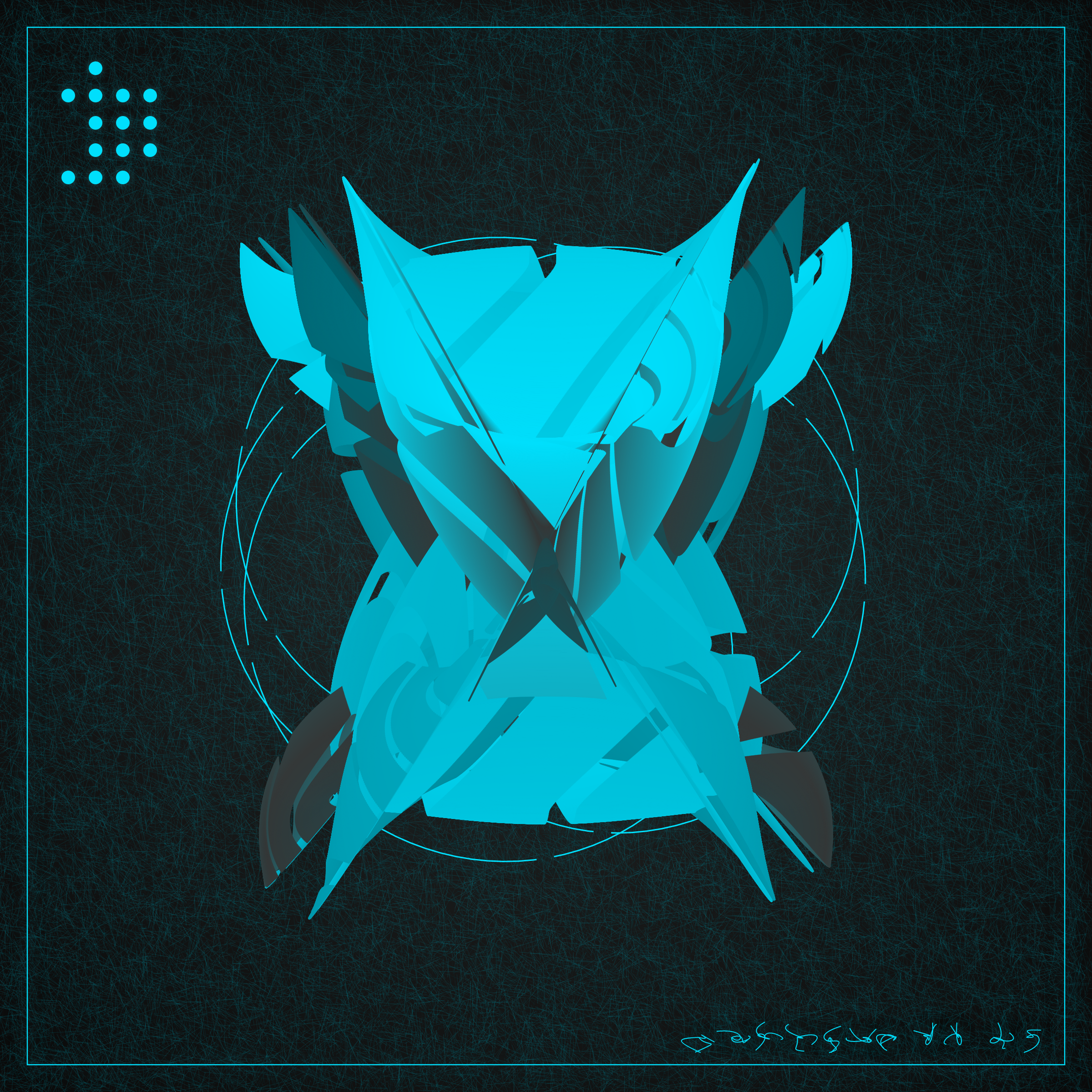 Art Blocks - Art Blocks v2 - Alien Insects #583 - NFT # 137000583