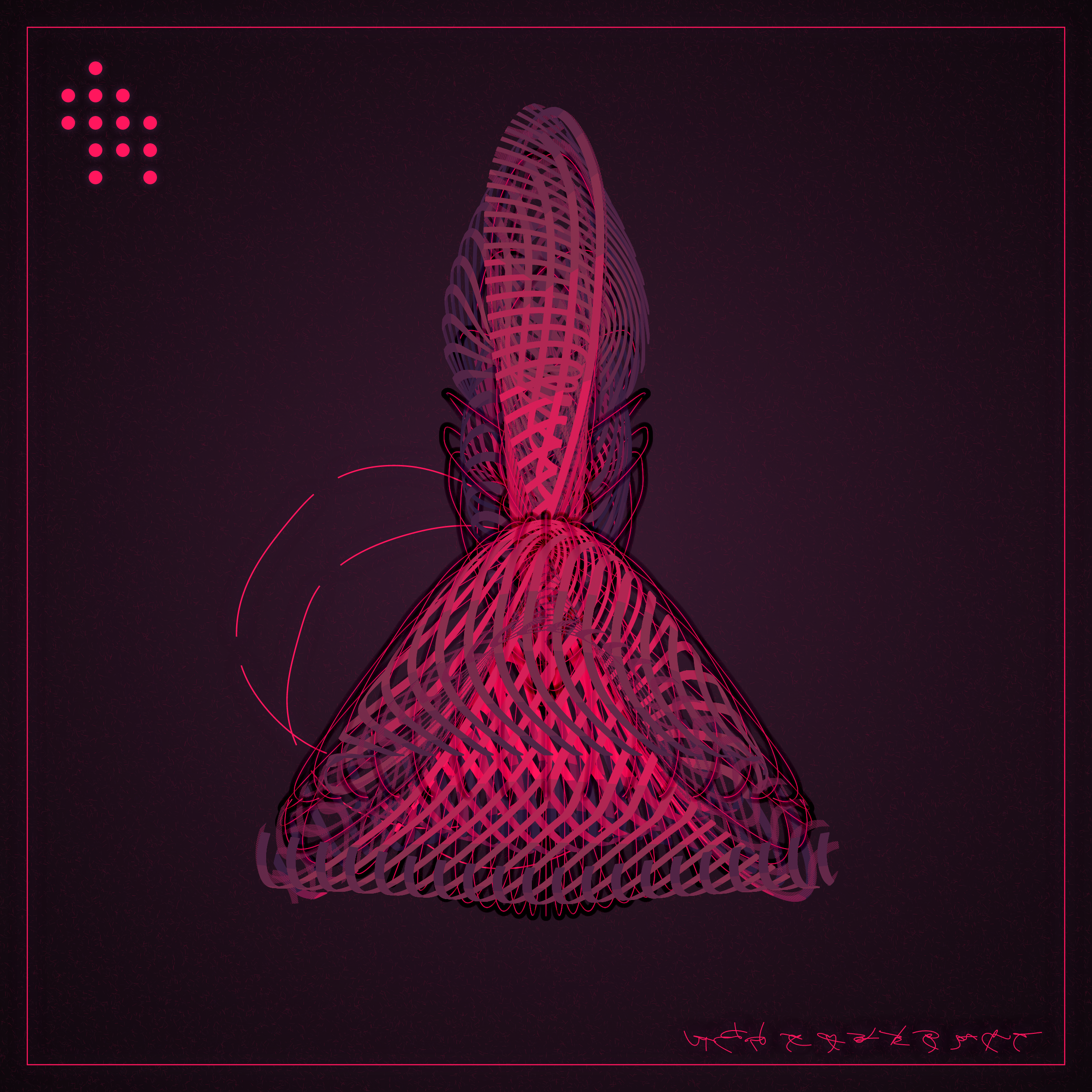 Art Blocks - Art Blocks v2 - Alien Insects #584 - NFT # 137000584