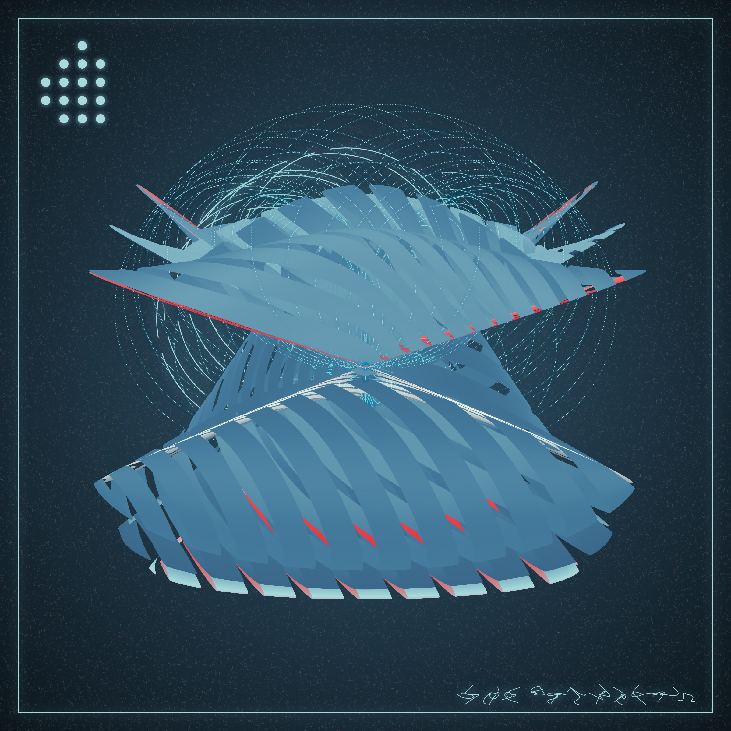 Art Blocks - Art Blocks v2 - Alien Insects #587 - NFT # 137000587