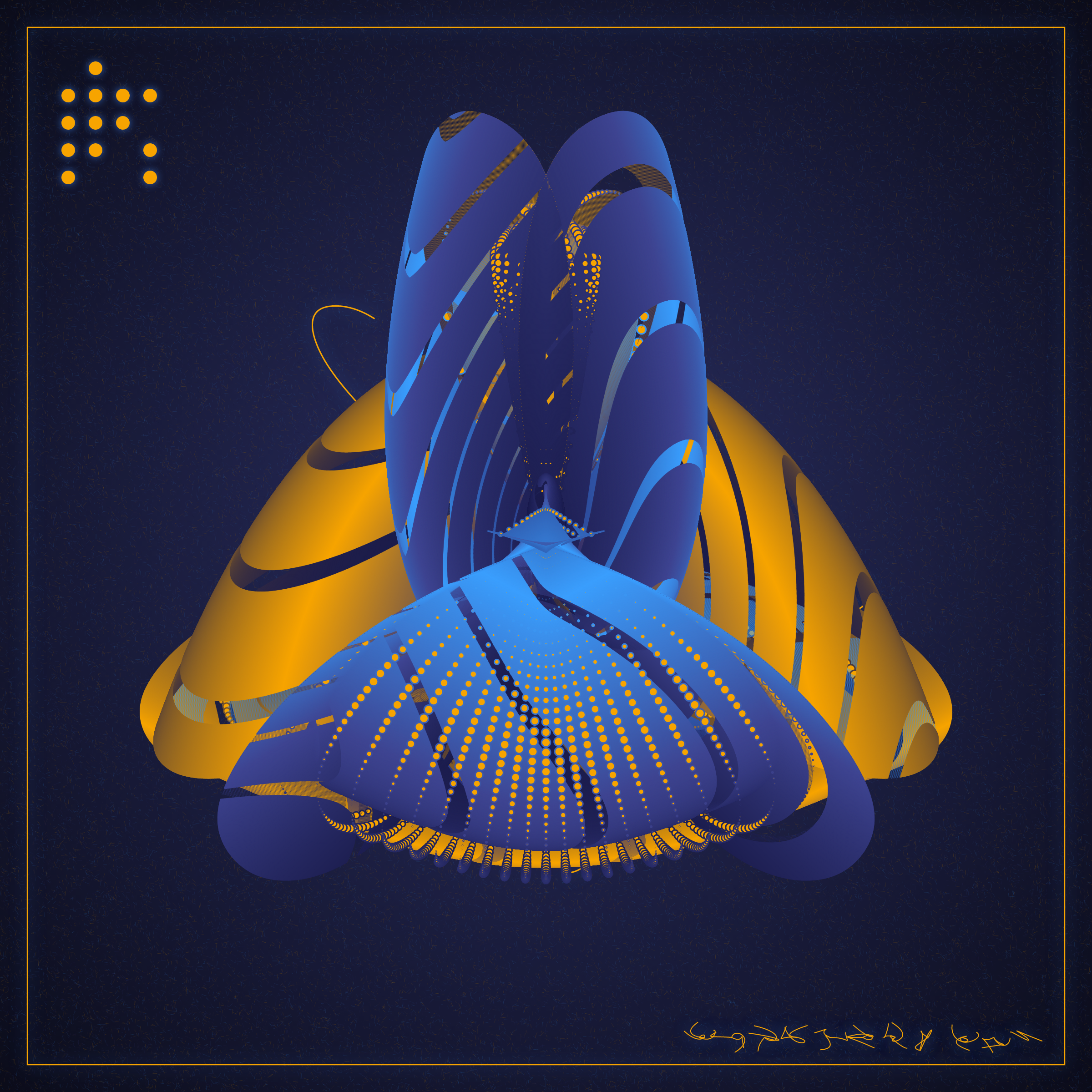 Art Blocks - Art Blocks v2 - Alien Insects #589 - NFT # 137000589