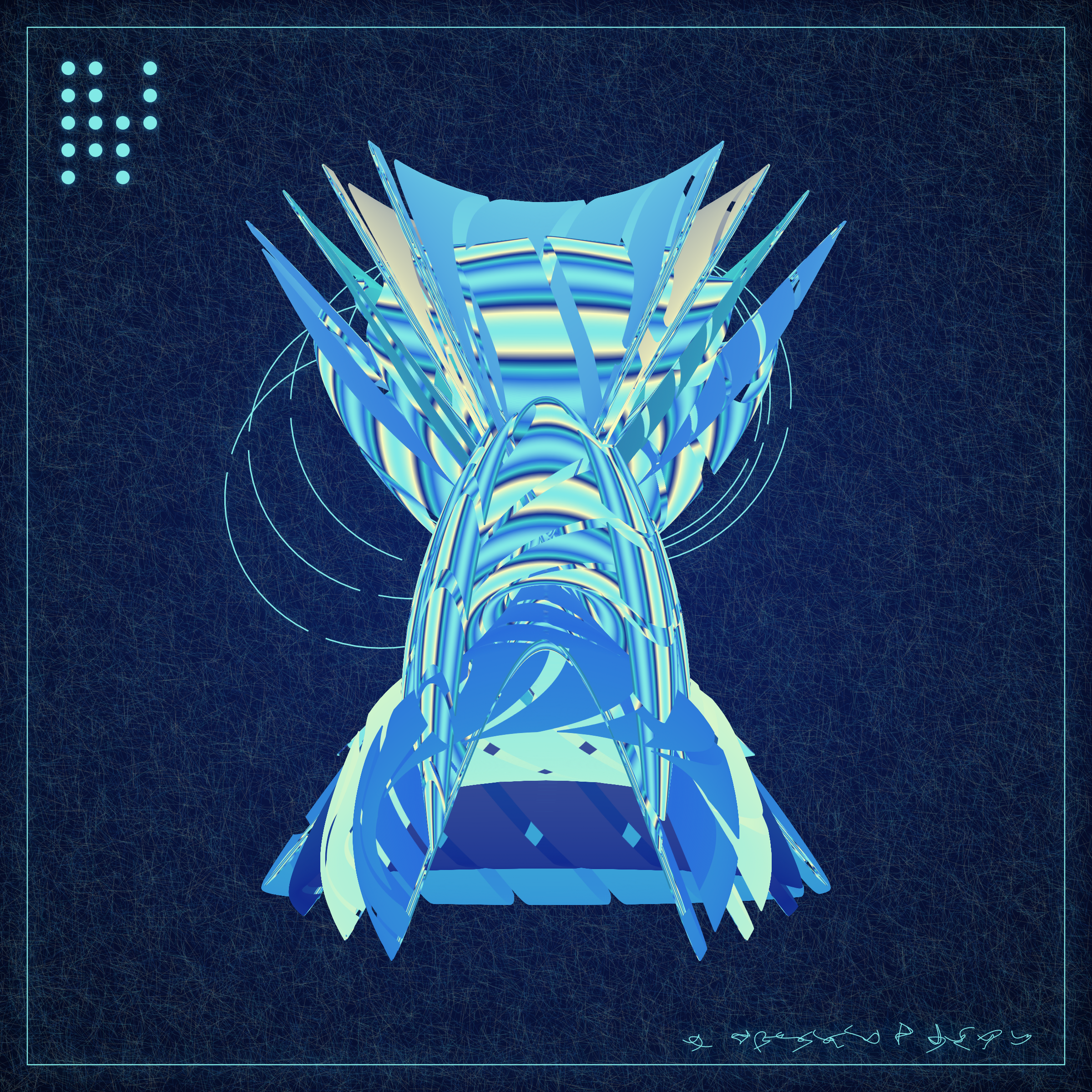 Art Blocks - Art Blocks v2 - Alien Insects #592 - NFT # 137000592