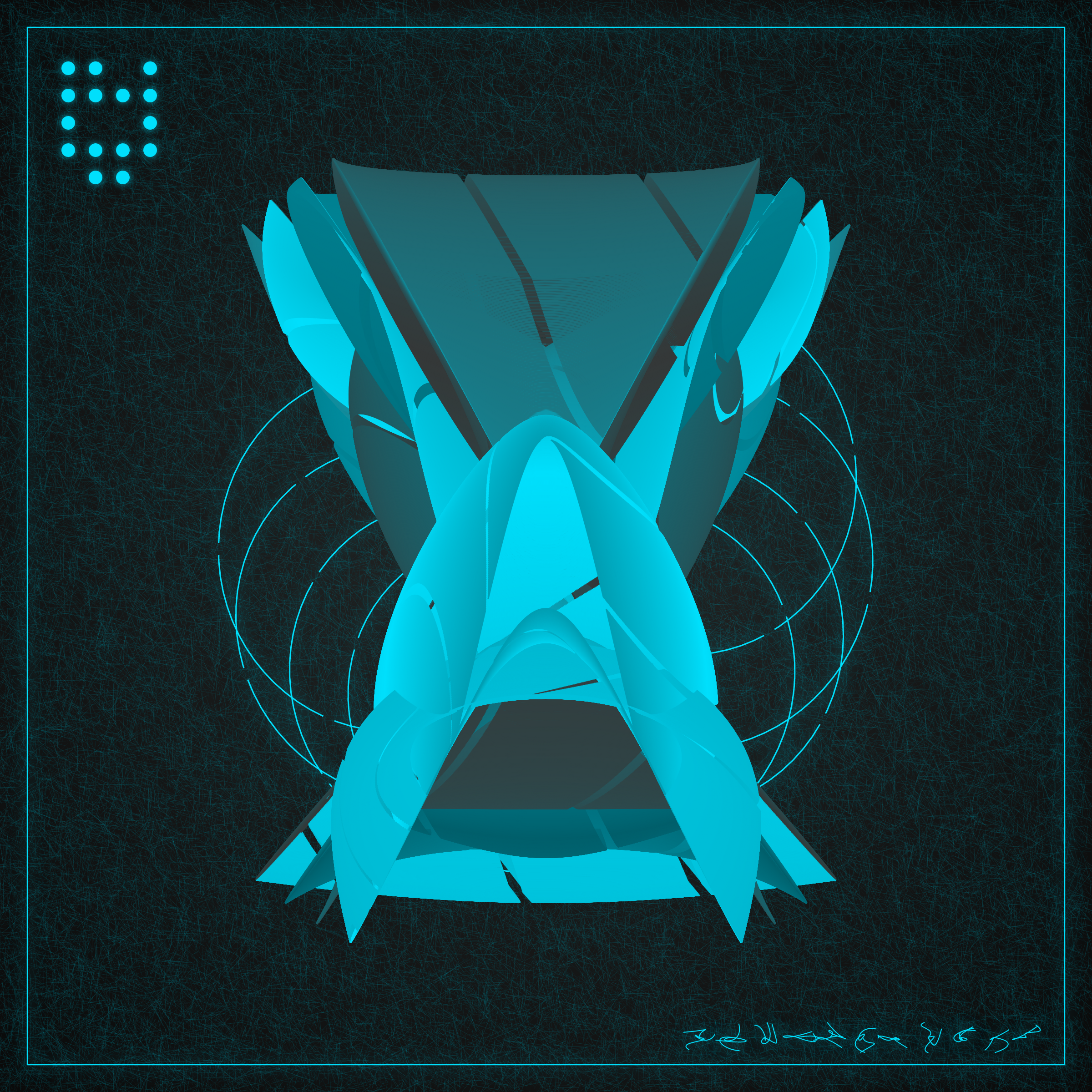 Art Blocks - Art Blocks v2 - Alien Insects #594 - NFT # 137000594