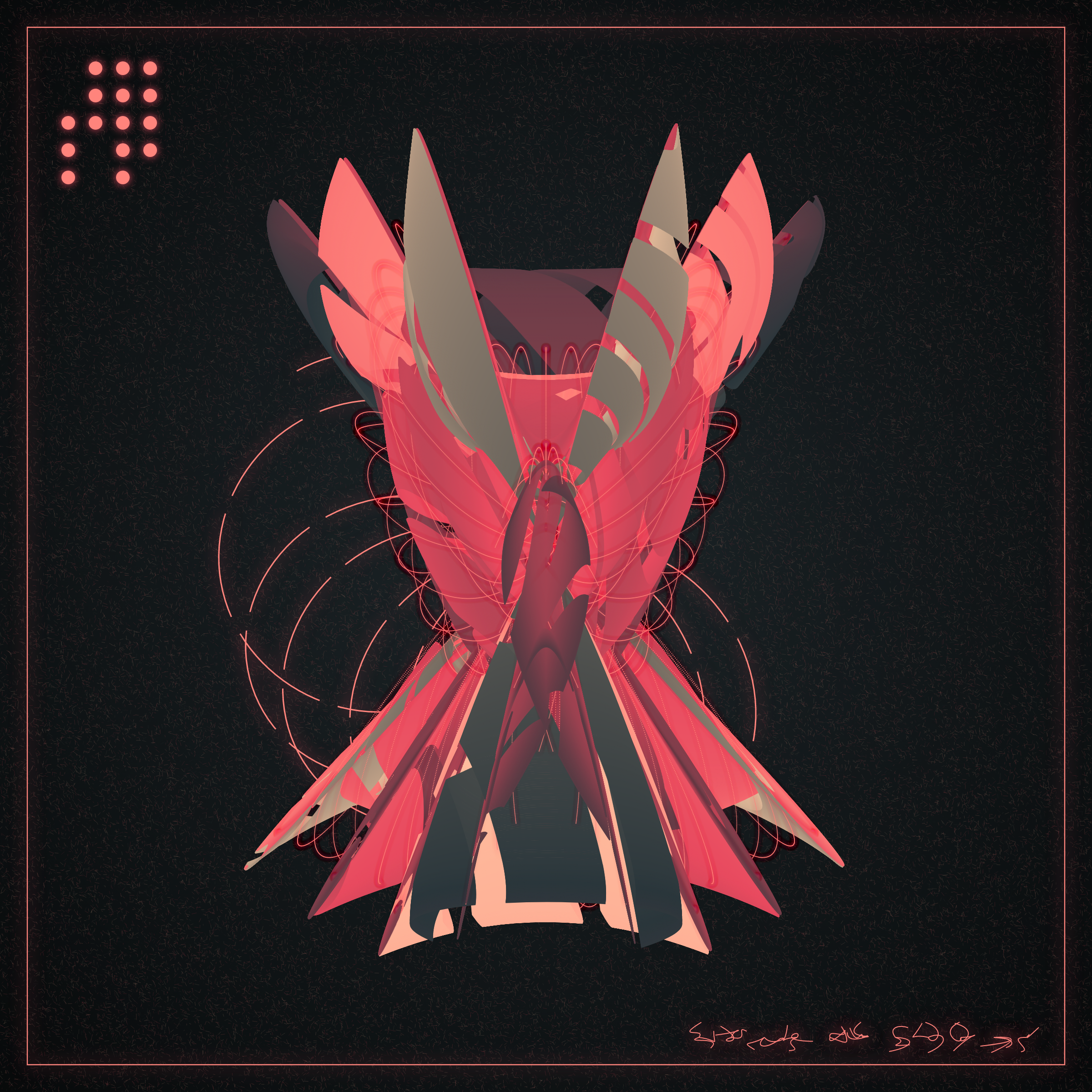 Art Blocks - Art Blocks v2 - Alien Insects #597 - NFT # 137000597