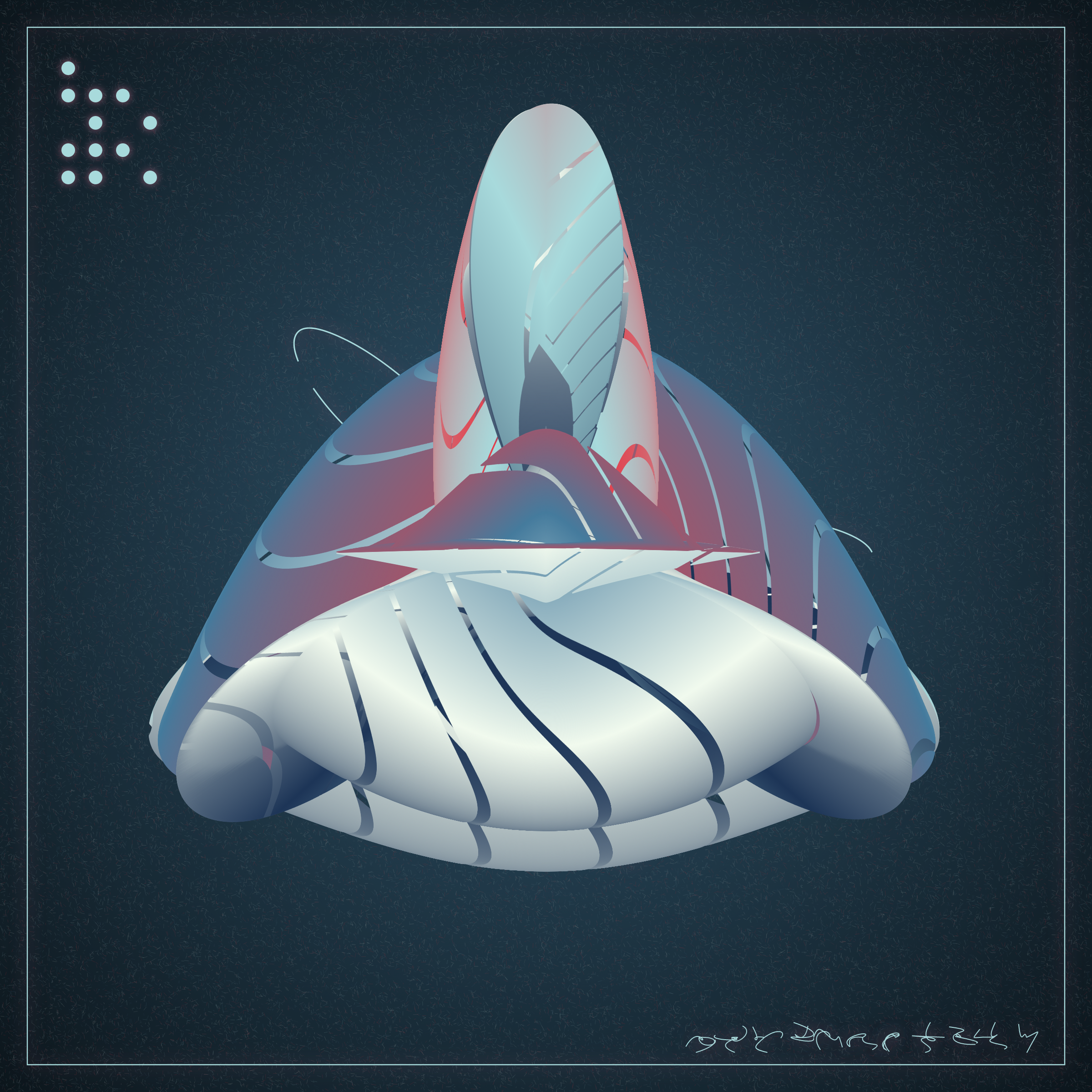 Art Blocks - Art Blocks v2 - Alien Insects #598 - NFT # 137000598