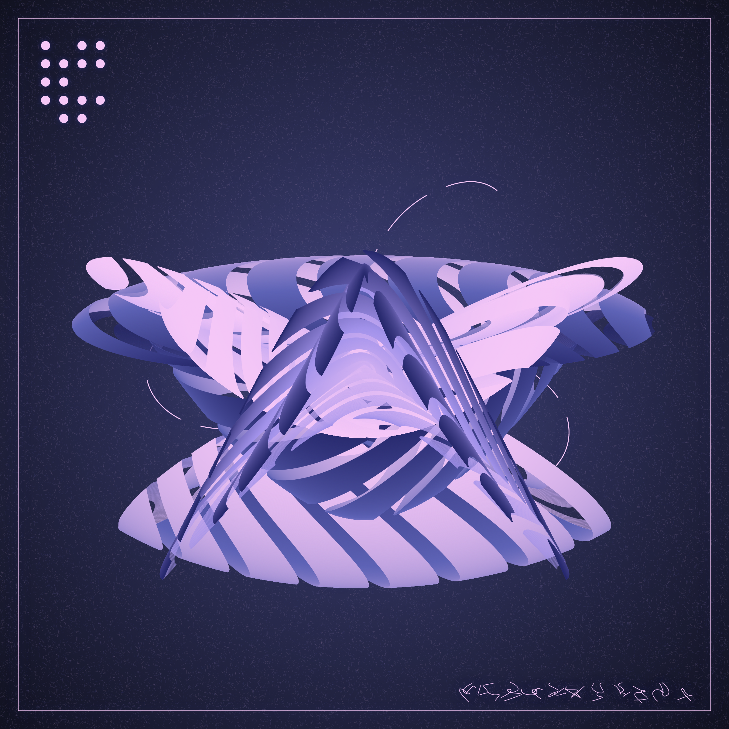 Art Blocks - Art Blocks v2 - Alien Insects #605 - NFT # 137000605