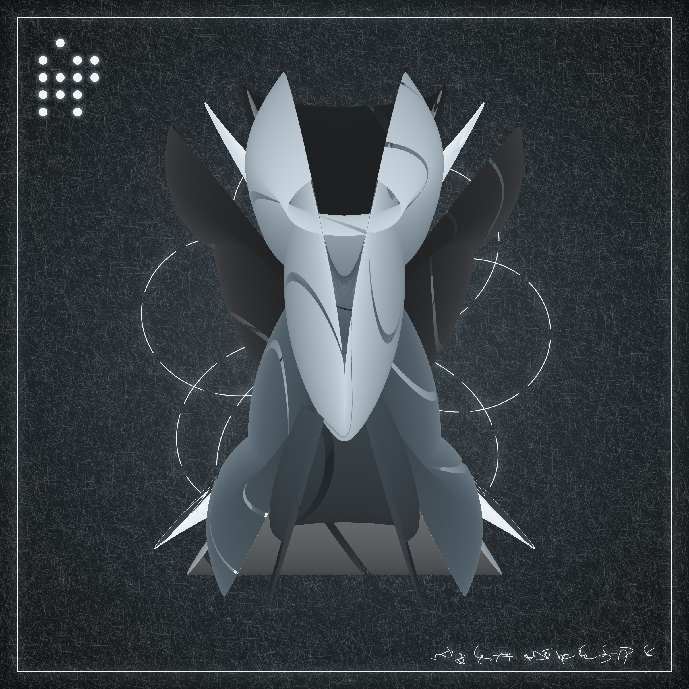 Art Blocks - Art Blocks v2 - Alien Insects #606 - NFT # 137000606