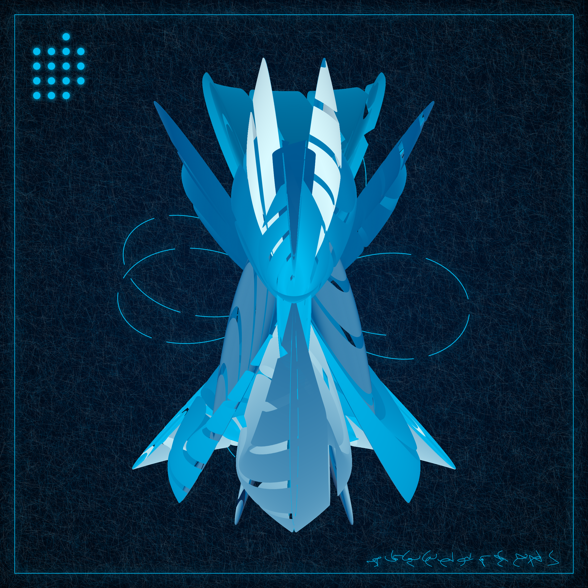 Art Blocks - Art Blocks v2 - Alien Insects #608 - NFT # 137000608