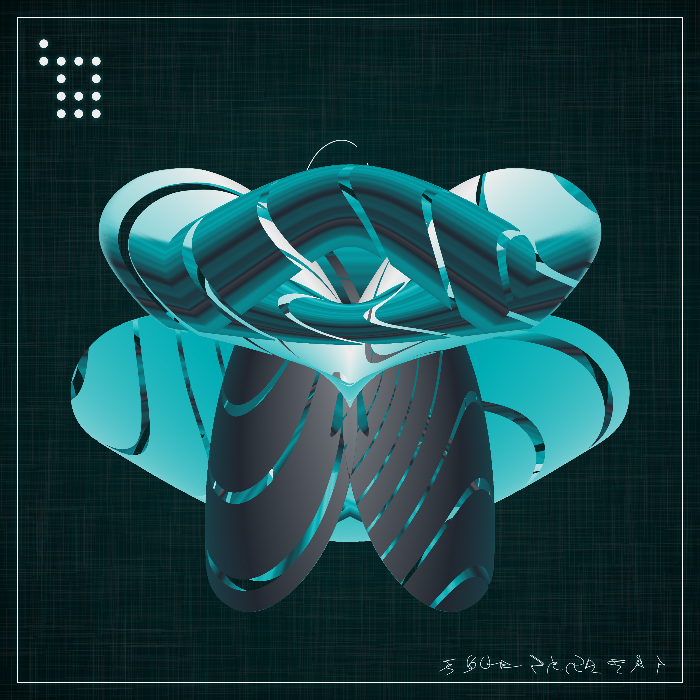 Art Blocks - Art Blocks v2 - Alien Insects #611 - NFT # 137000611