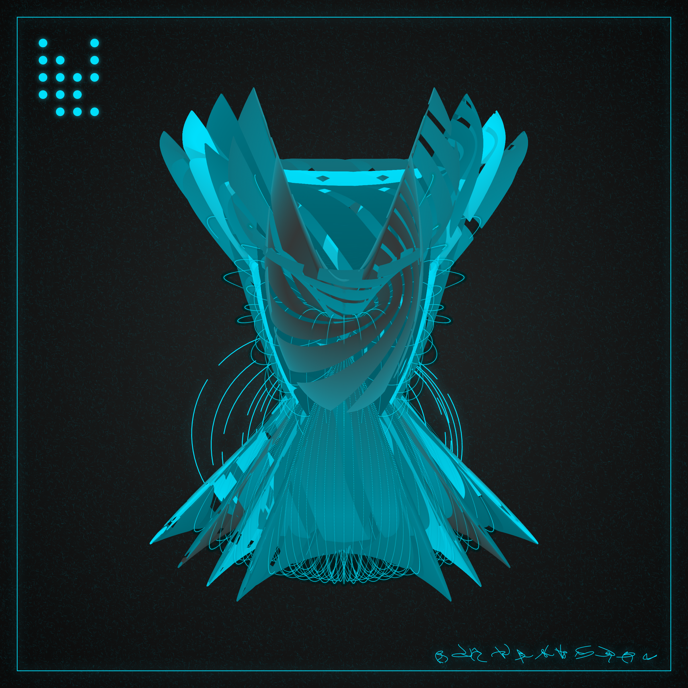 Art Blocks - Art Blocks v2 - Alien Insects #613 - NFT # 137000613