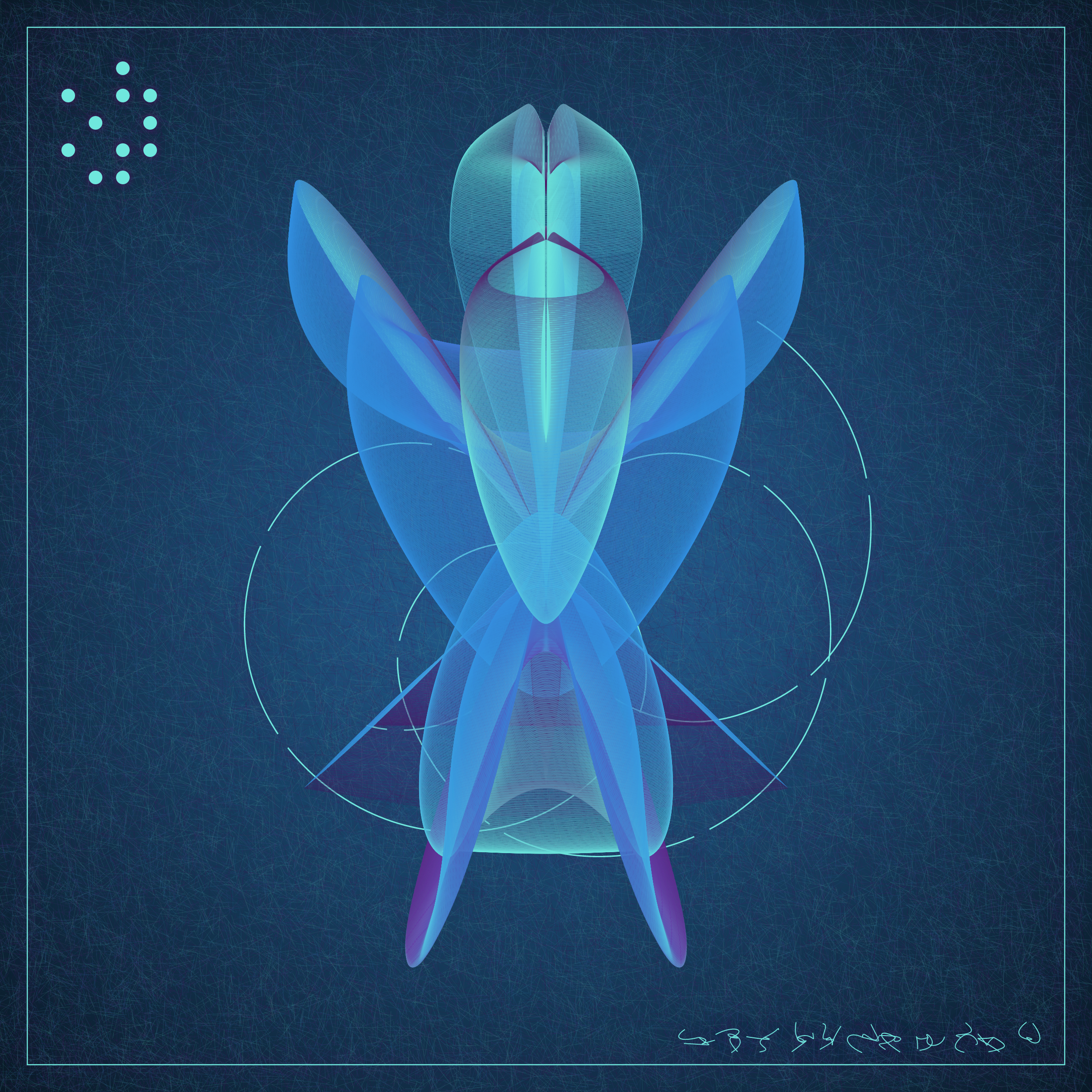 Art Blocks - Art Blocks v2 - Alien Insects #614 - NFT # 137000614