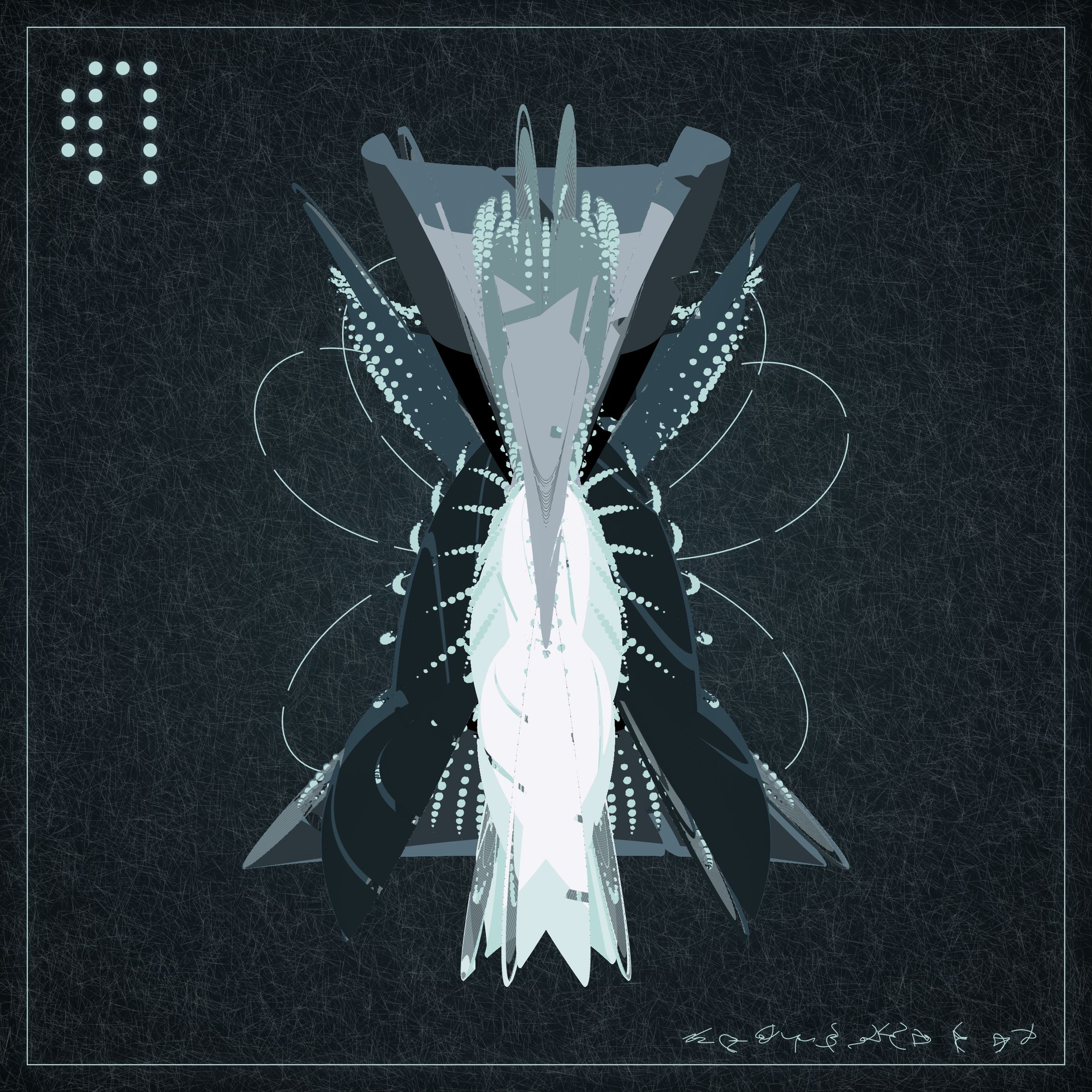 Art Blocks - Art Blocks v2 - Alien Insects #616 - NFT # 137000616