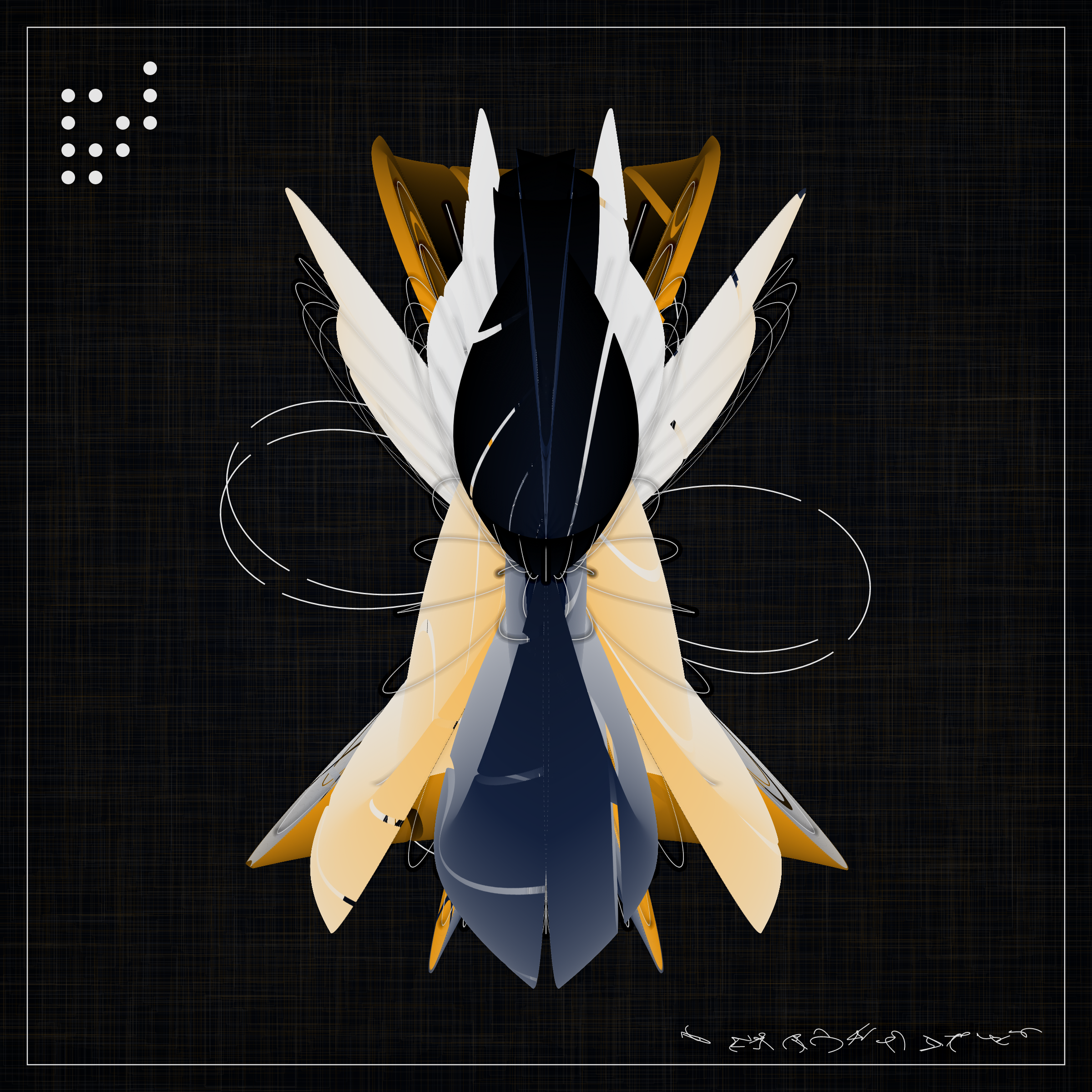 Art Blocks - Art Blocks v2 - Alien Insects #618 - NFT # 137000618