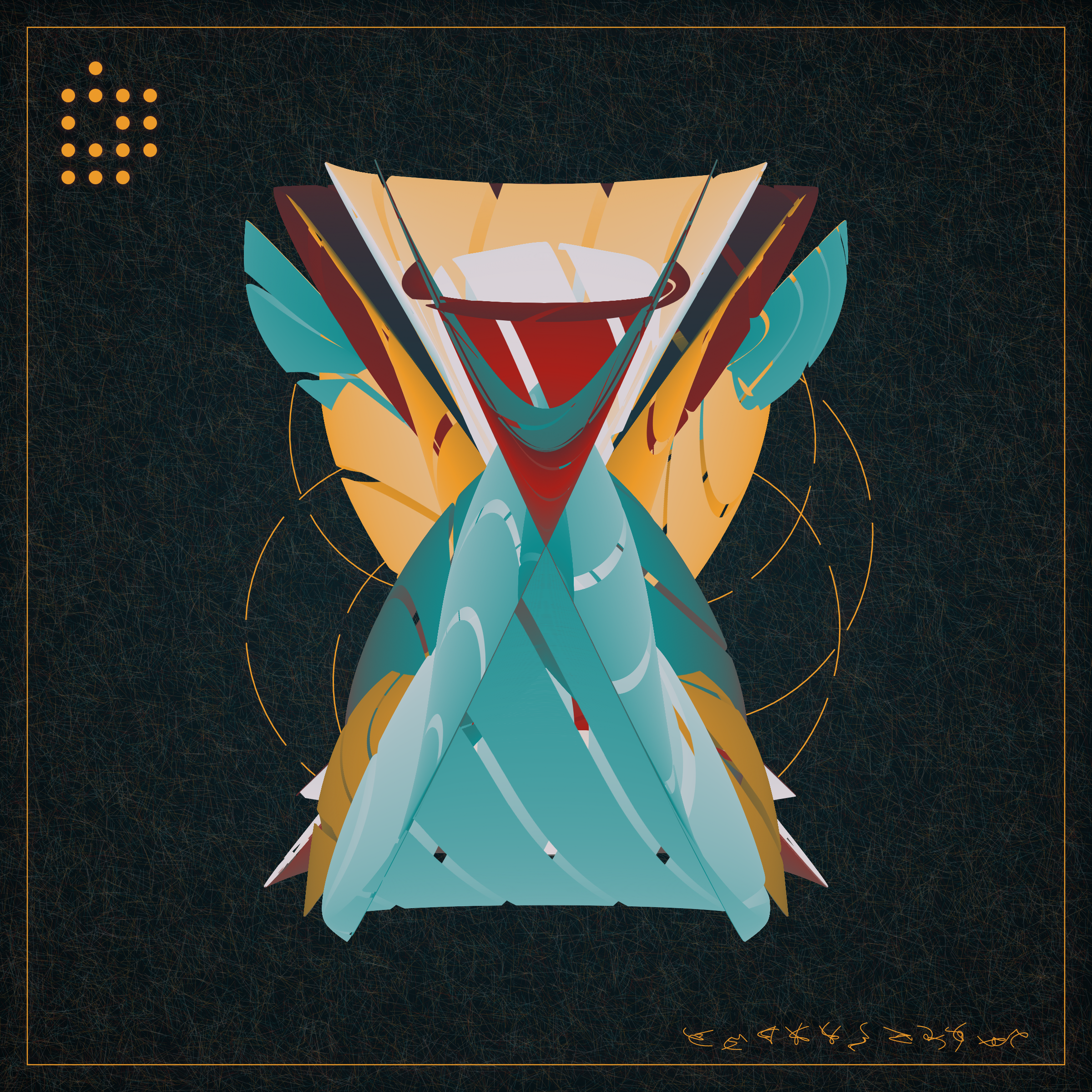 Art Blocks - Art Blocks v2 - Alien Insects #620 - NFT # 137000620