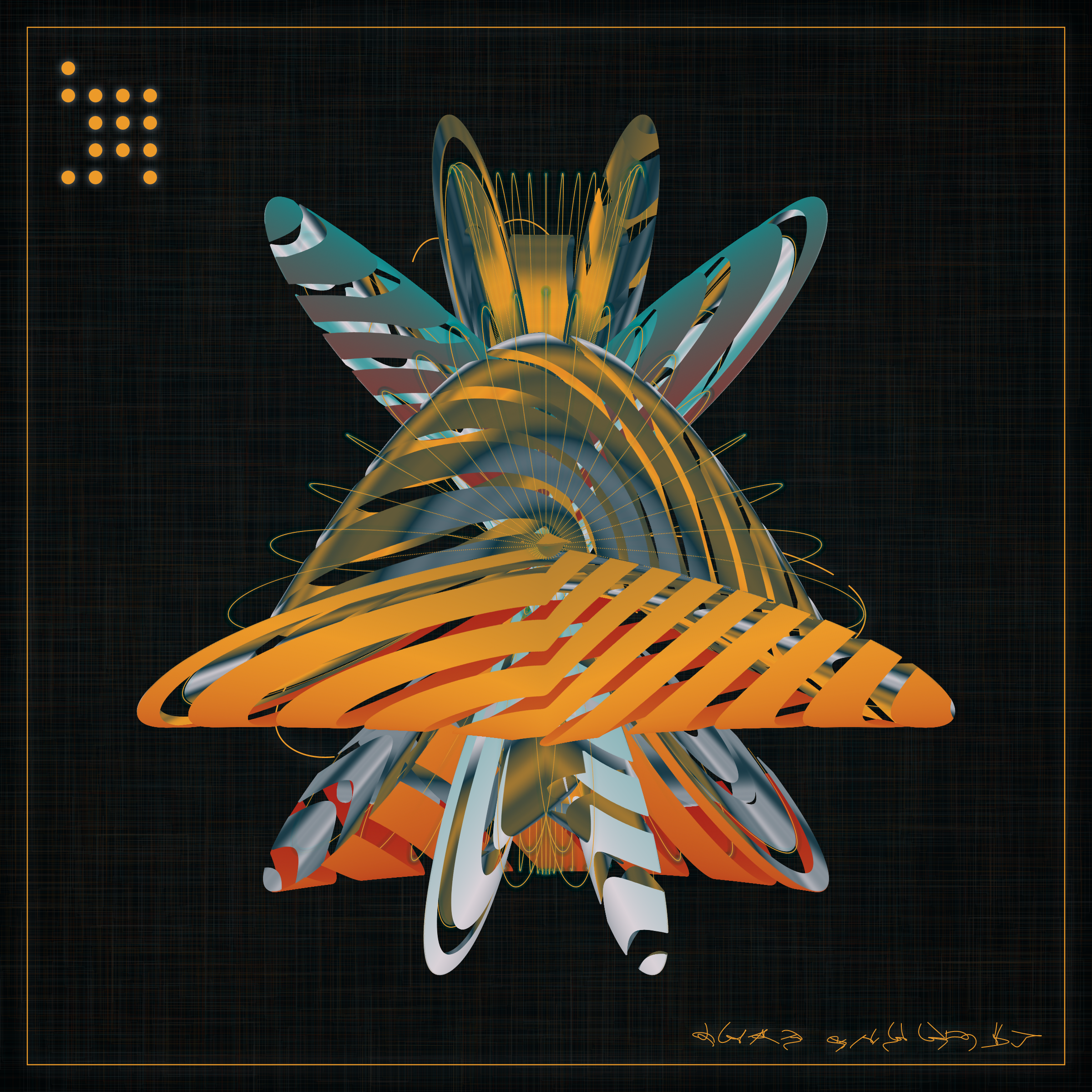 Art Blocks - Art Blocks v2 - Alien Insects #625 - NFT # 137000625