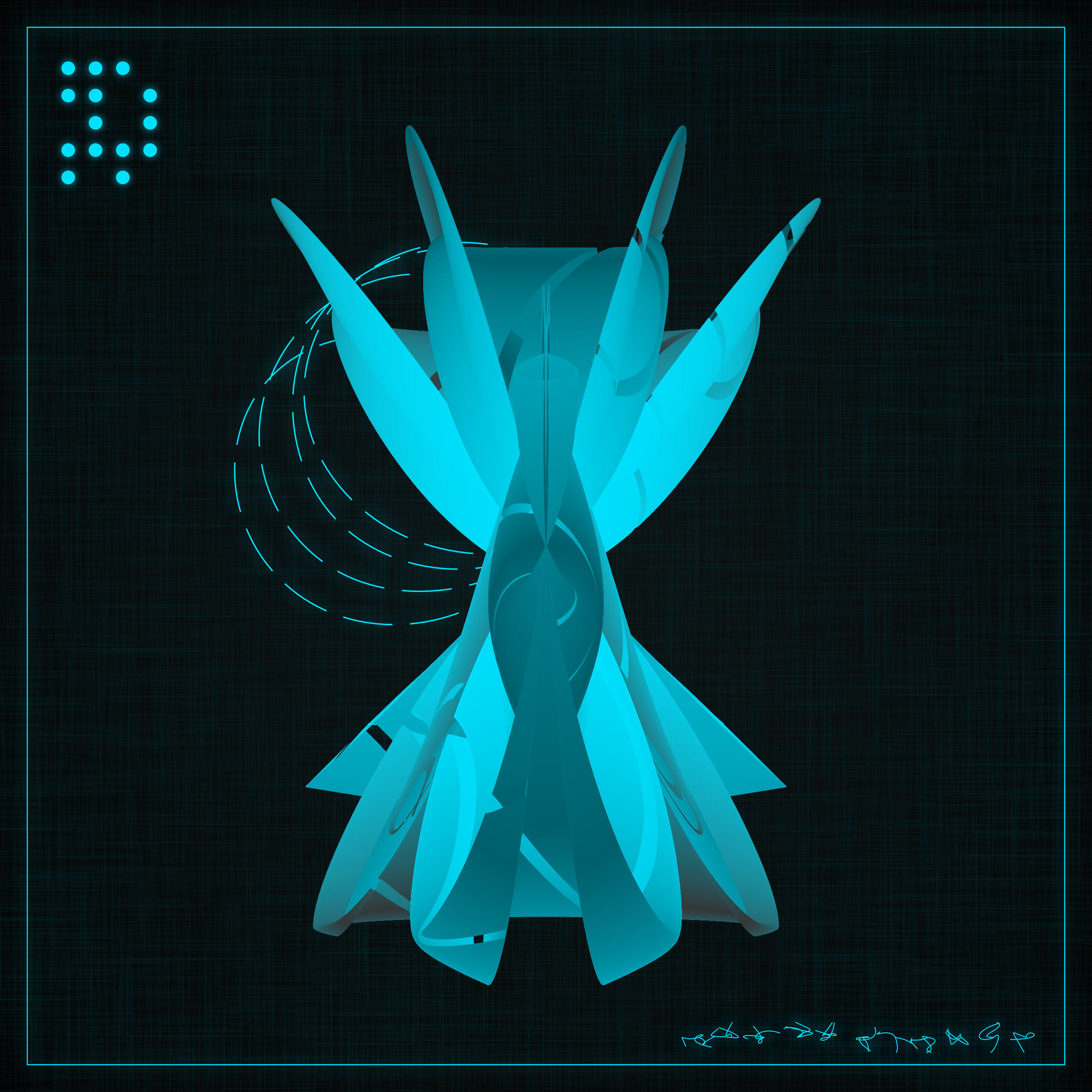 Art Blocks - Art Blocks v2 - Alien Insects #626 - NFT # 137000626