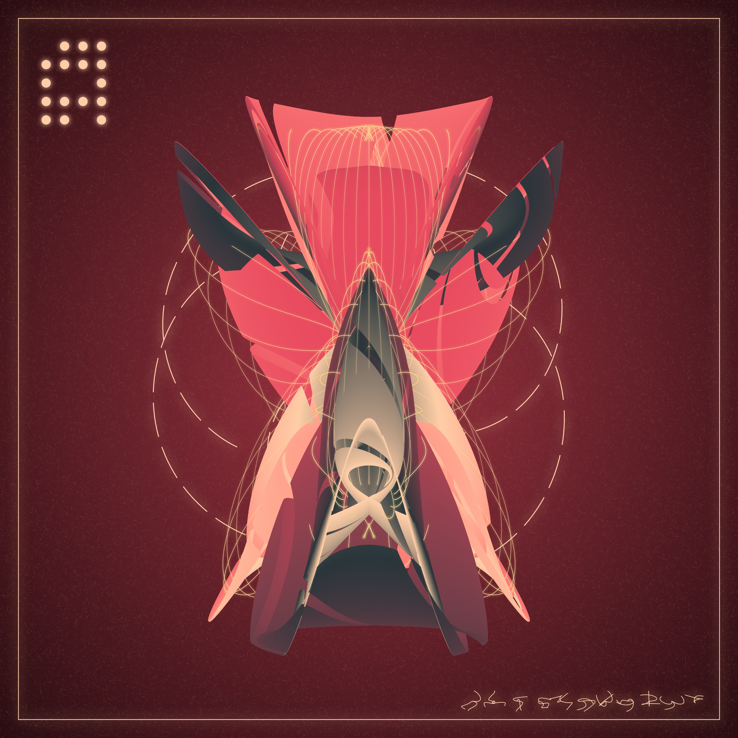 Art Blocks - Art Blocks v2 - Alien Insects #628 - NFT # 137000628