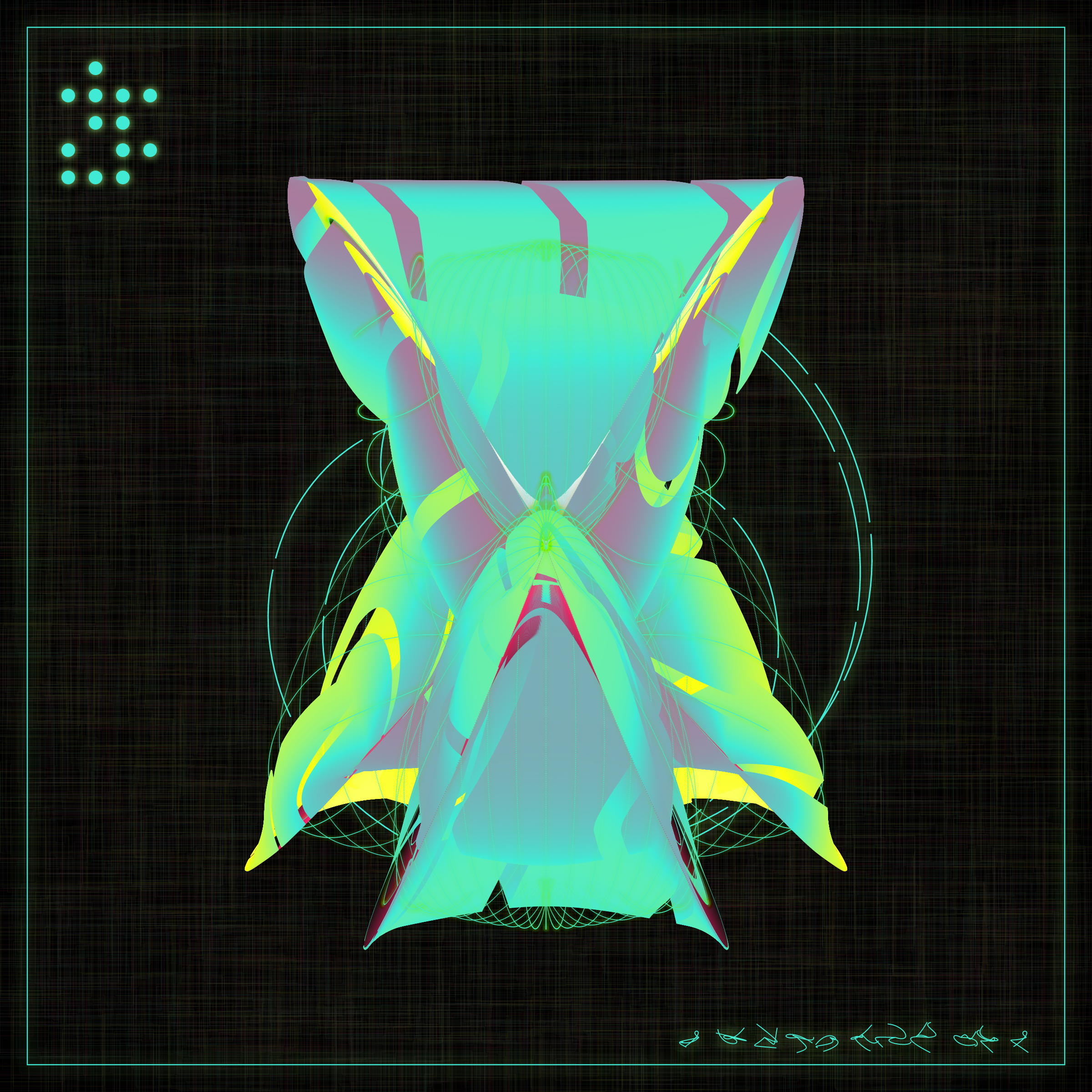 Art Blocks - Art Blocks v2 - Alien Insects #632 - NFT # 137000632