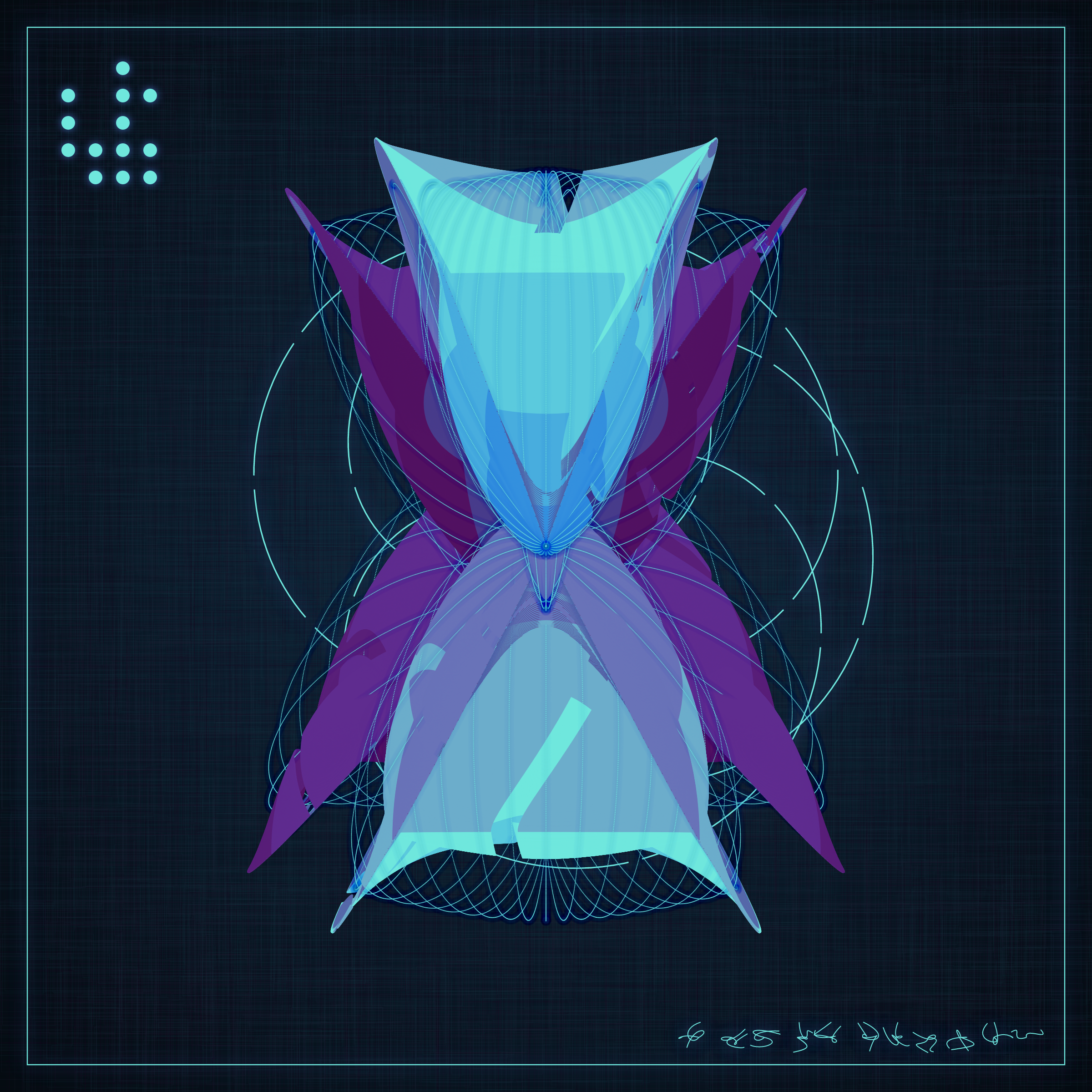 Art Blocks - Art Blocks v2 - Alien Insects #634 - NFT # 137000634