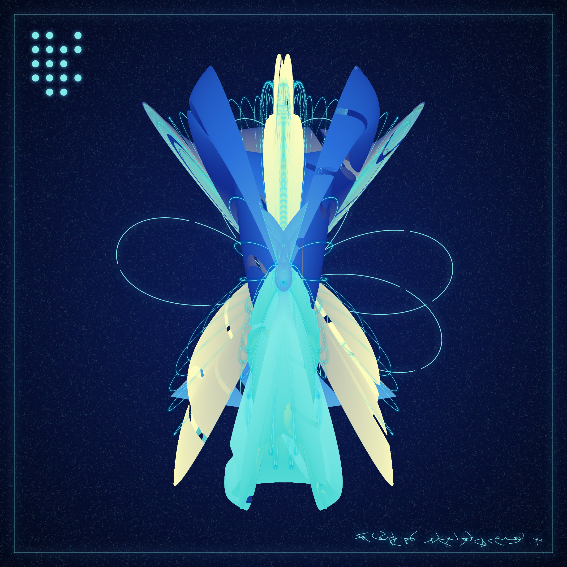 Art Blocks - Art Blocks v2 - Alien Insects #635 - NFT # 137000635