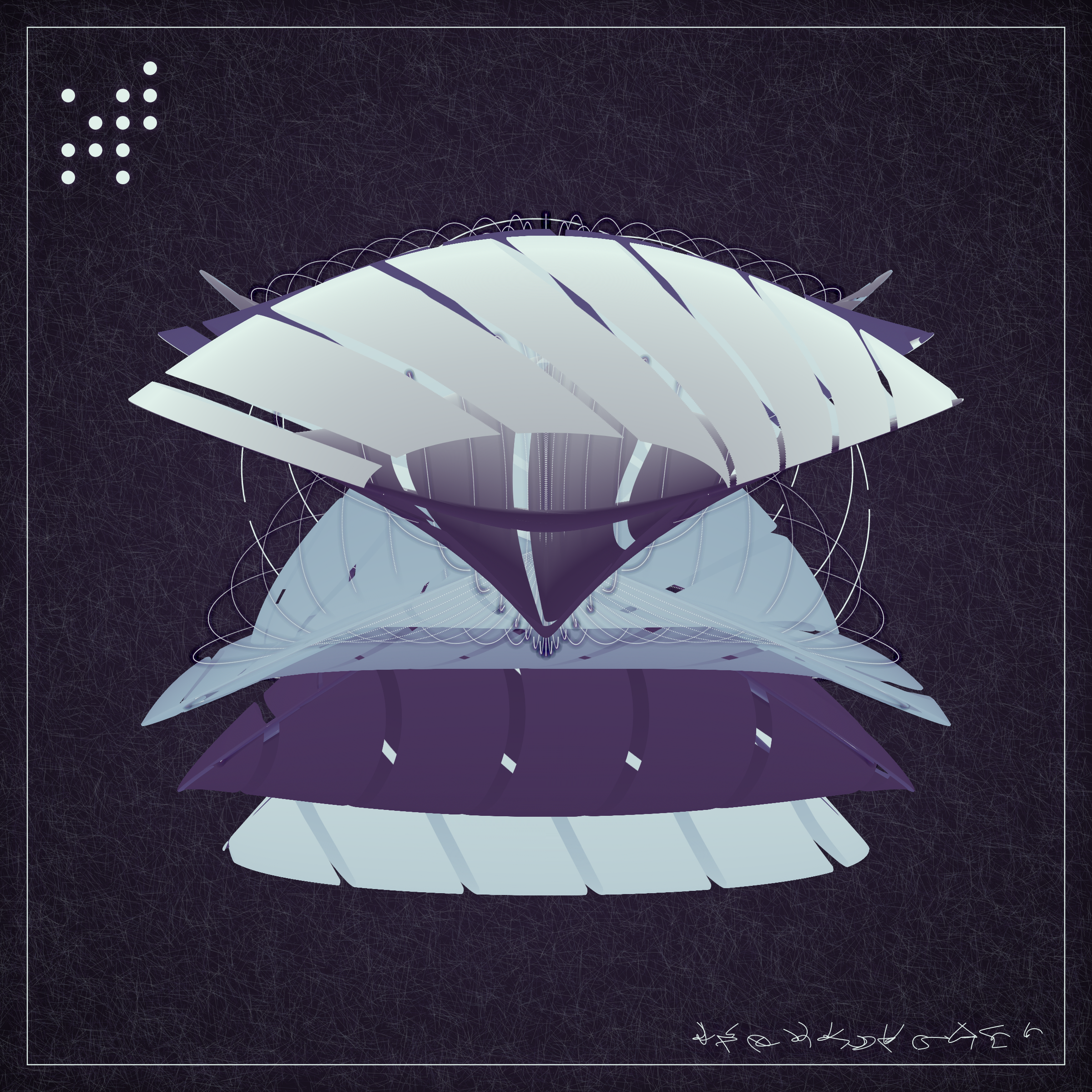 Art Blocks - Art Blocks v2 - Alien Insects #637 - NFT # 137000637