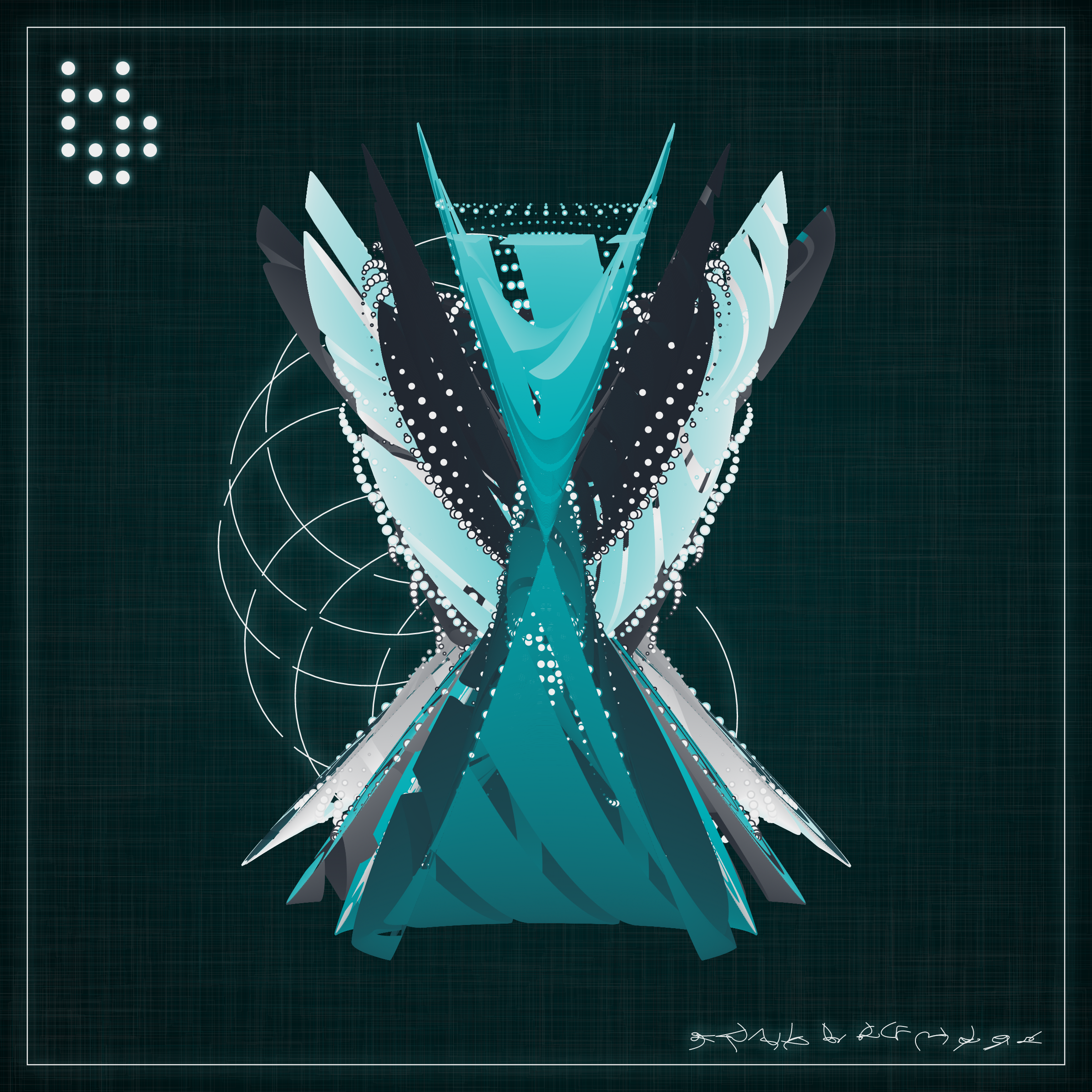 Art Blocks - Art Blocks v2 - Alien Insects #638 - NFT # 137000638