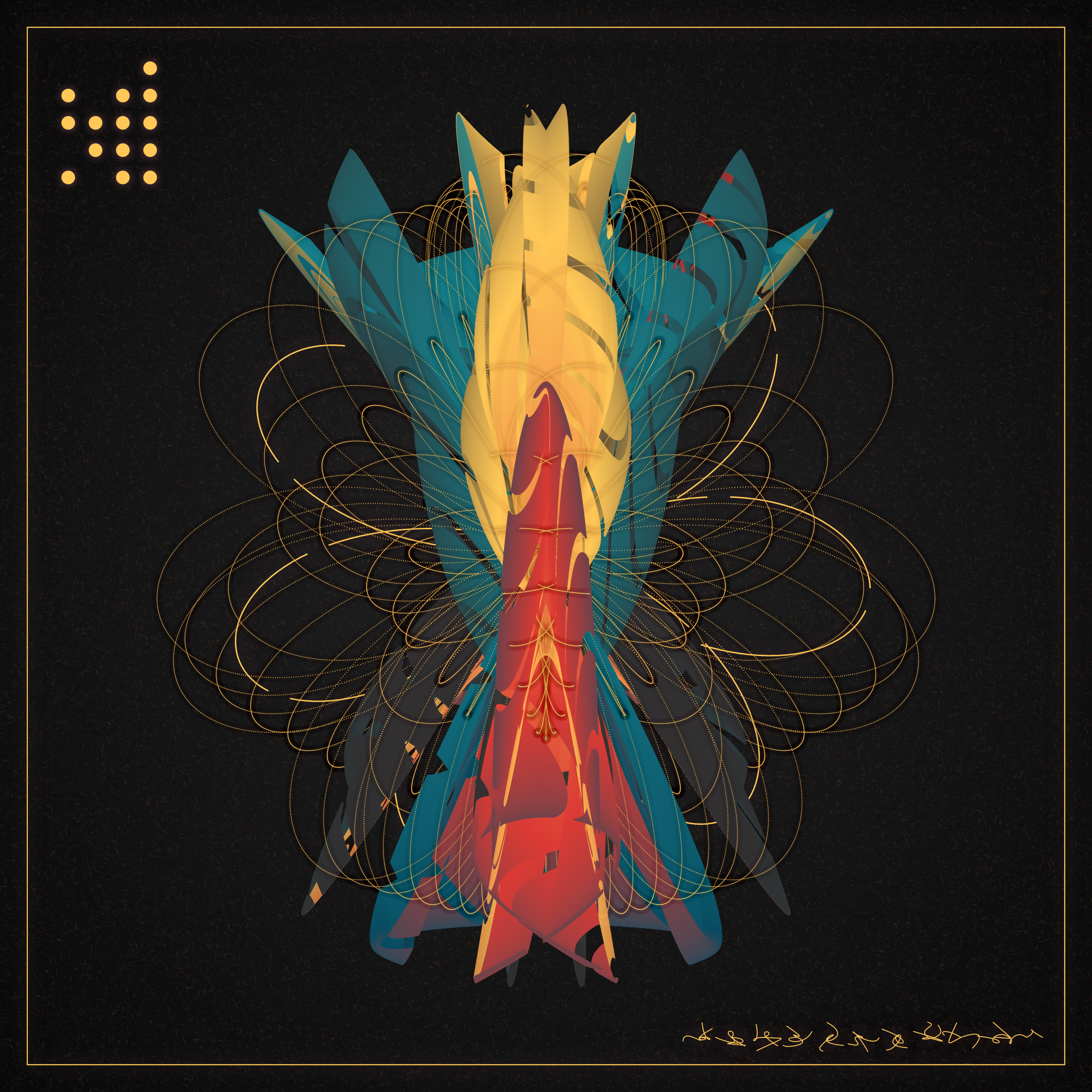 Art Blocks - Art Blocks v2 - Alien Insects #639 - NFT # 137000639