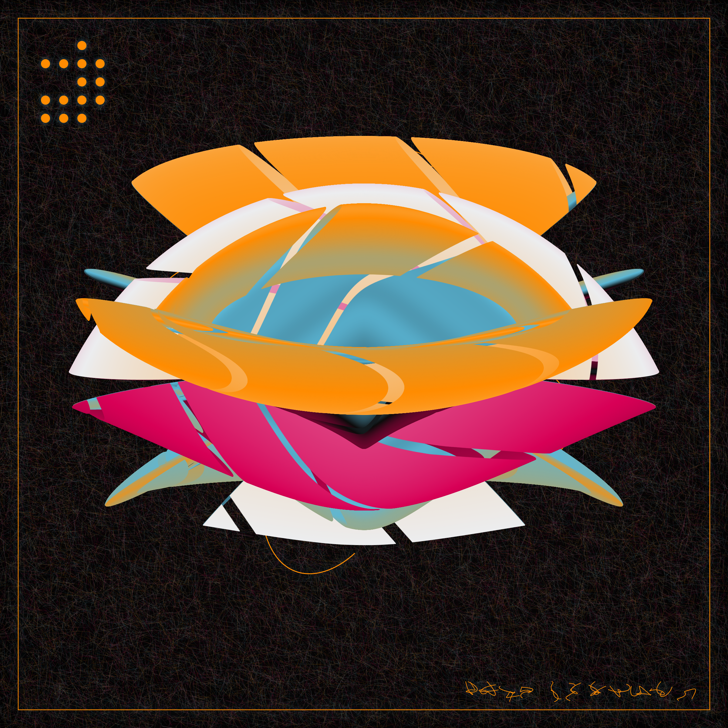 Art Blocks - Art Blocks v2 - Alien Insects #644 - NFT # 137000644