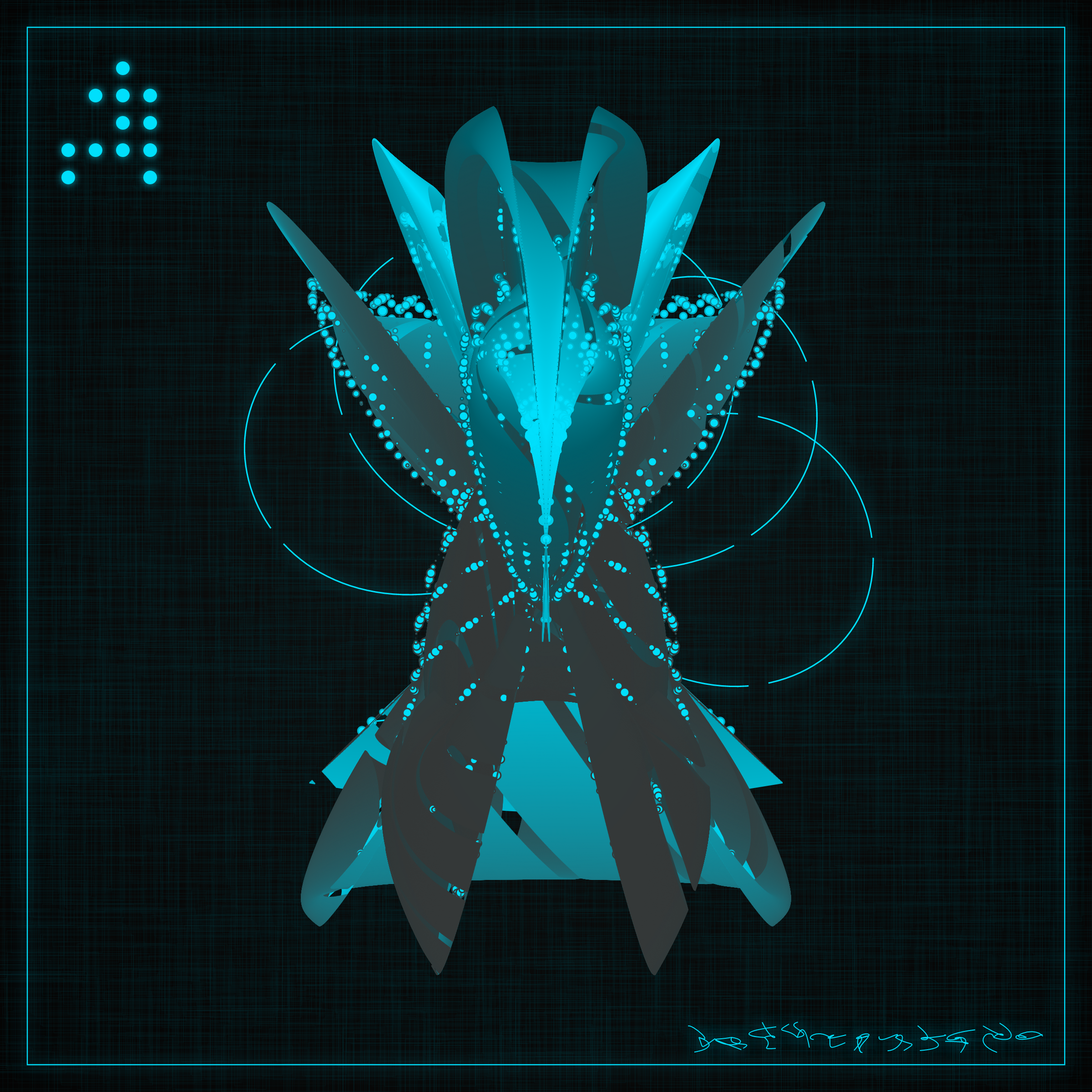 Art Blocks - Art Blocks v2 - Alien Insects #645 - NFT # 137000645