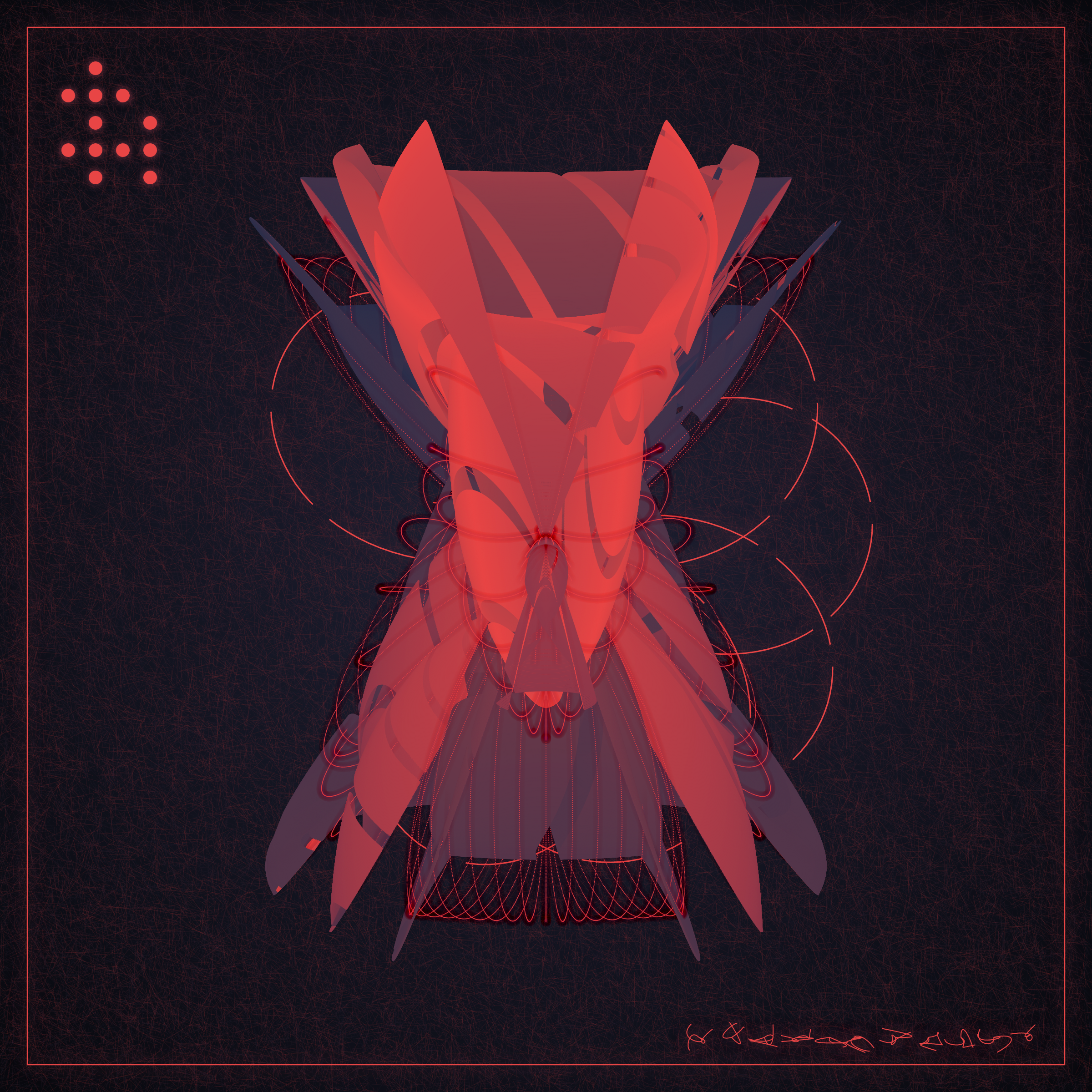 Art Blocks - Art Blocks v2 - Alien Insects #646 - NFT # 137000646