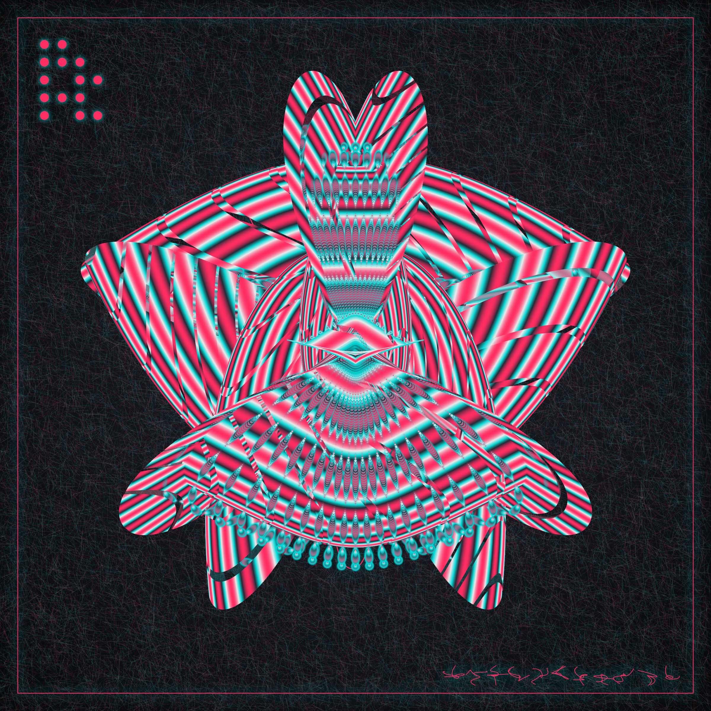 Art Blocks - Art Blocks v2 - Alien Insects #649 - NFT # 137000649