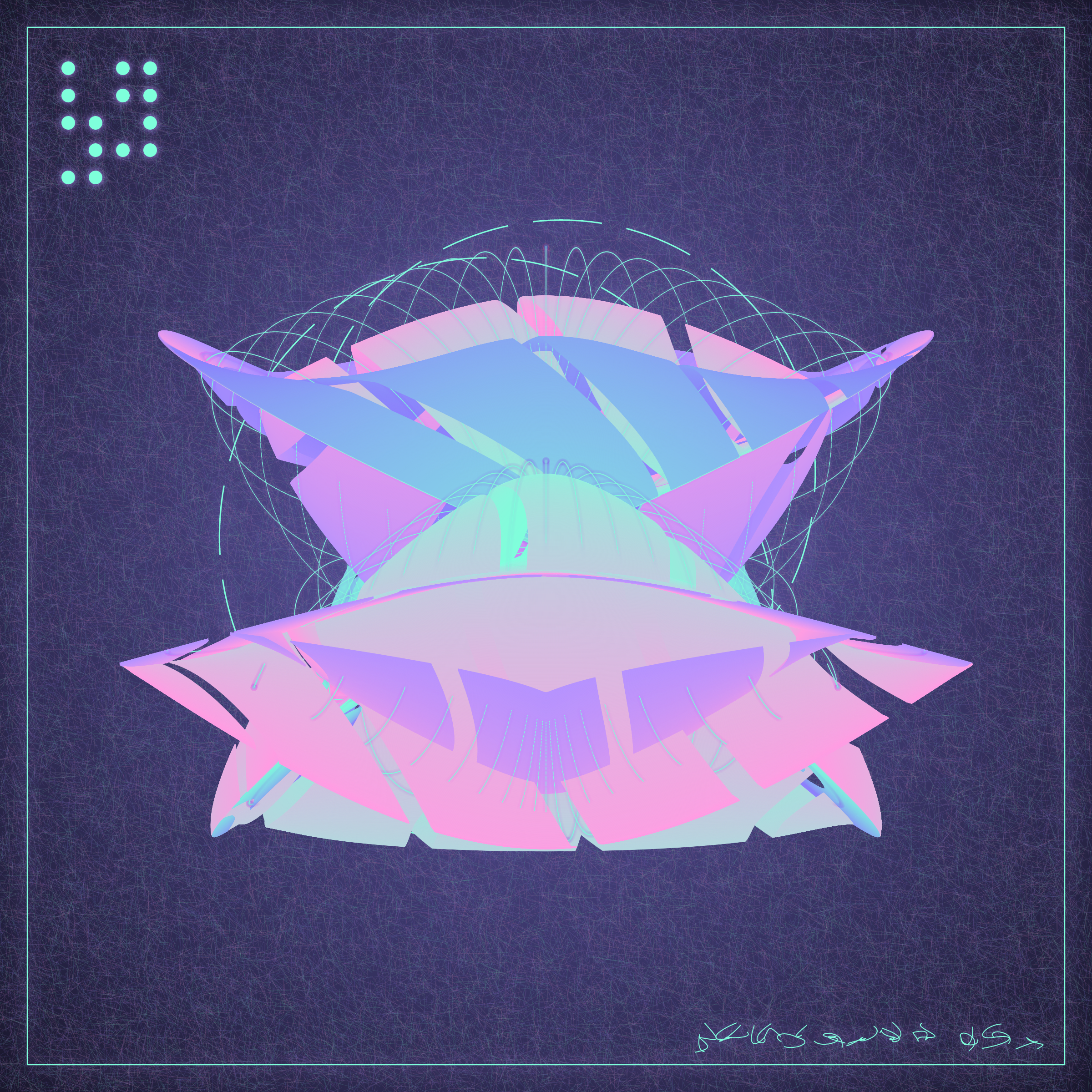 Art Blocks - Art Blocks v2 - Alien Insects #650 - NFT # 137000650