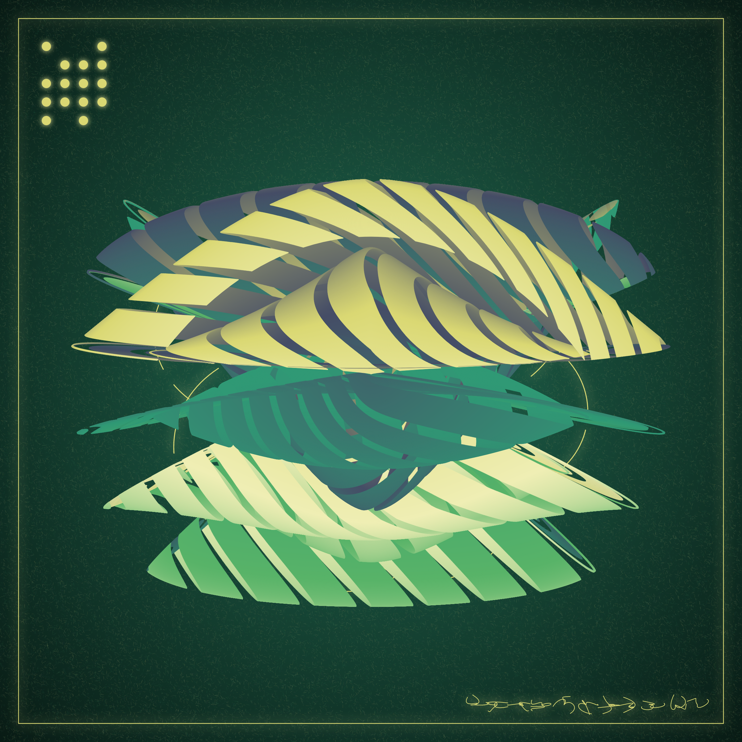 Art Blocks - Art Blocks v2 - Alien Insects #655 - NFT # 137000655