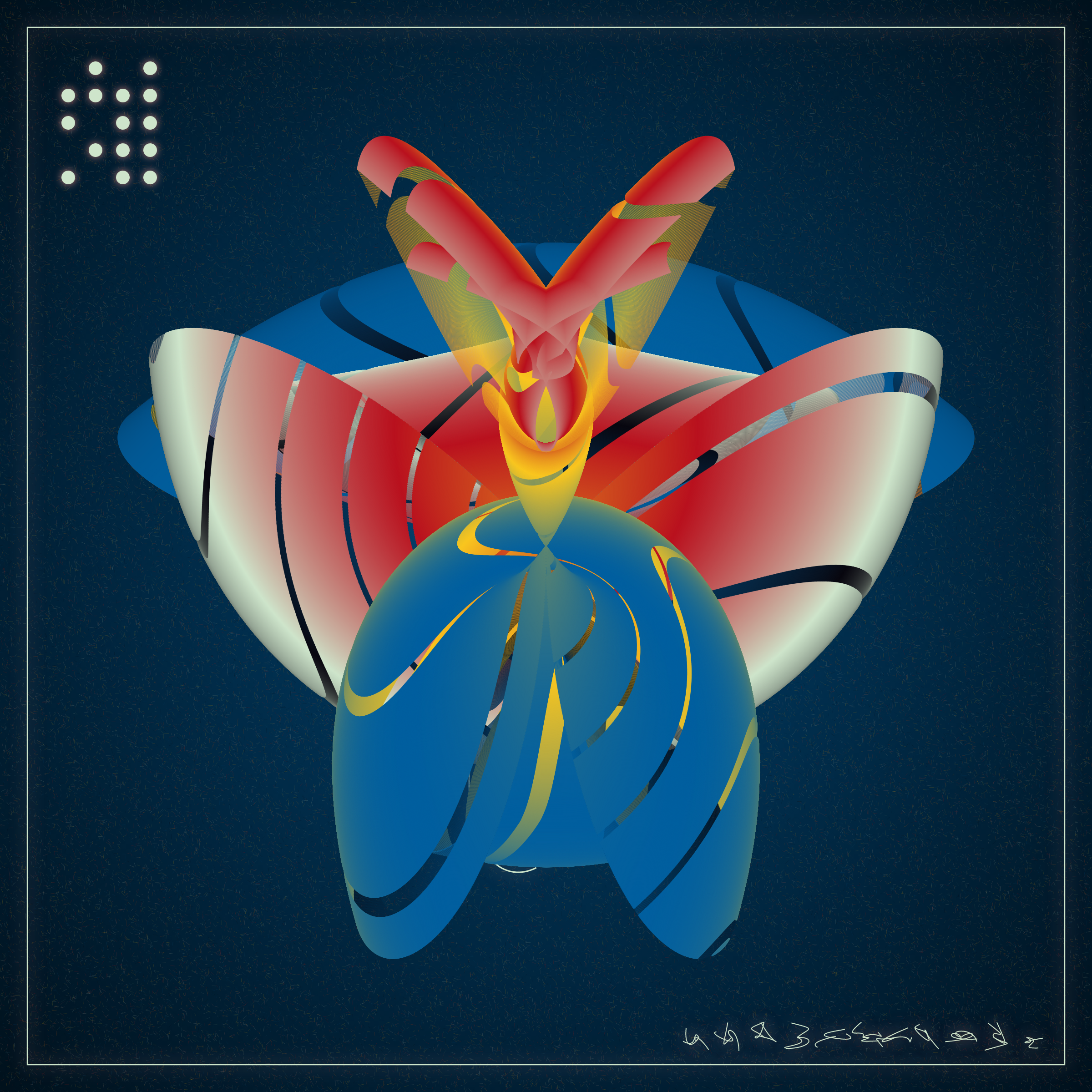 Art Blocks - Art Blocks v2 - Alien Insects #656 - NFT # 137000656