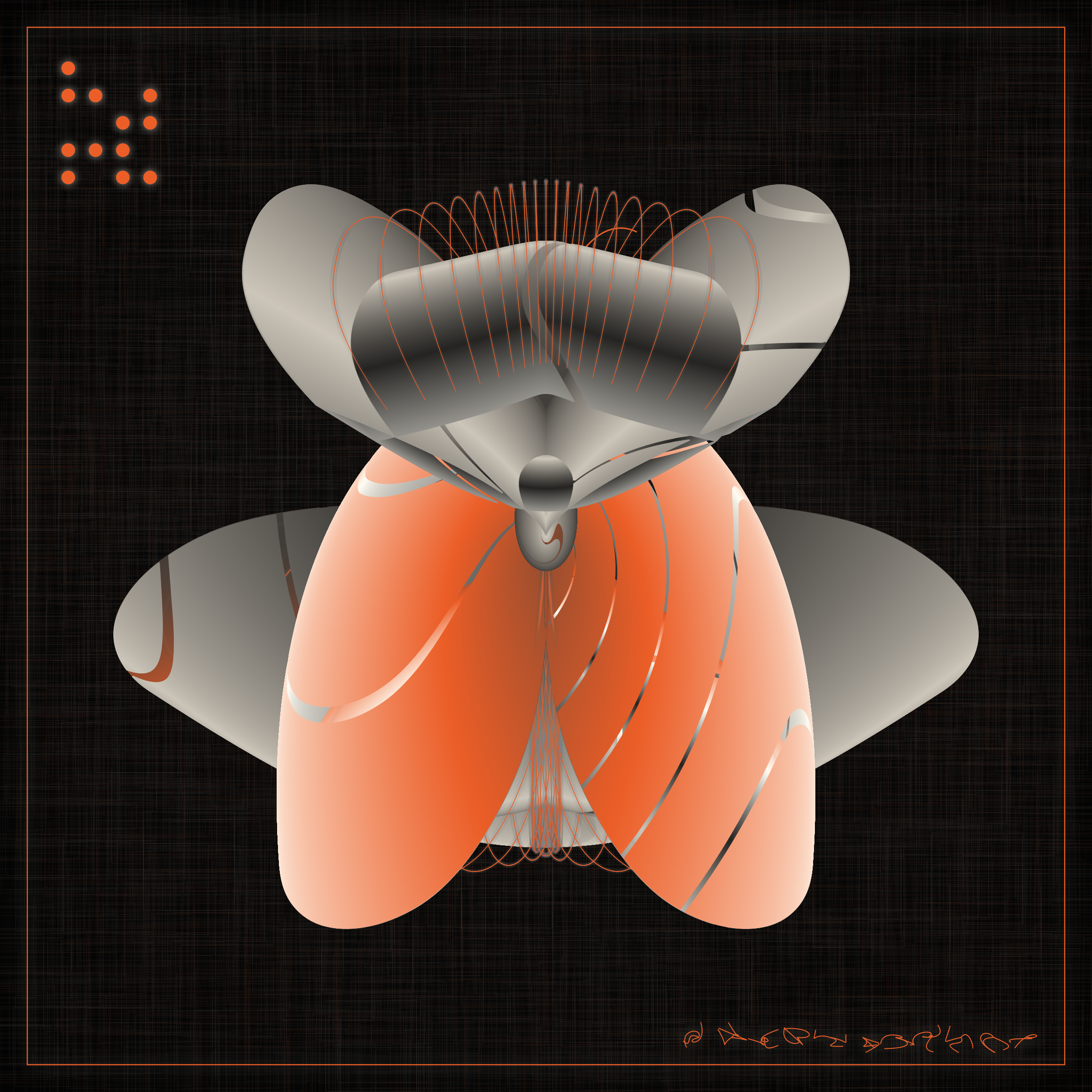 Art Blocks - Art Blocks v2 - Alien Insects #662 - NFT # 137000662