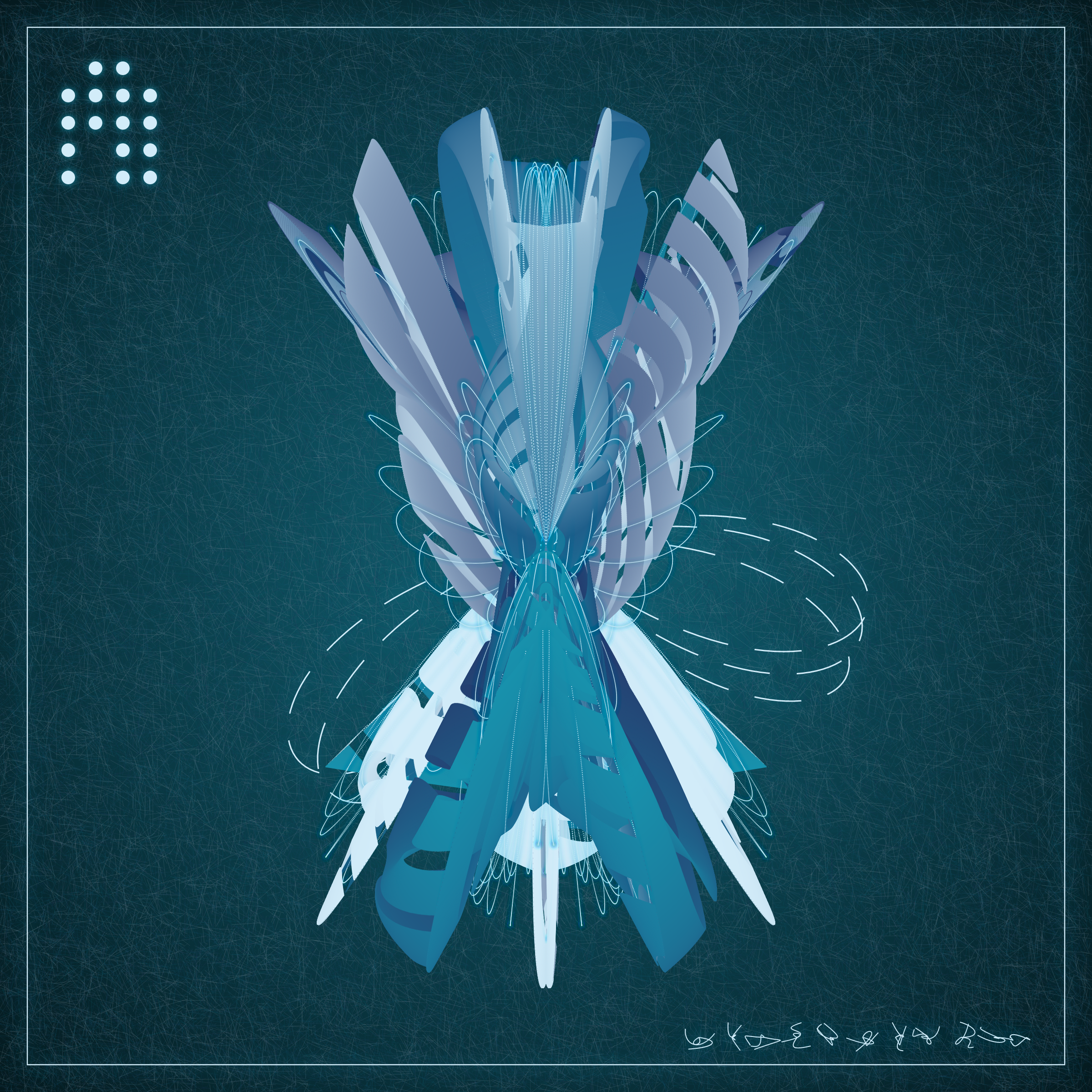 Art Blocks - Art Blocks v2 - Alien Insects #664 - NFT # 137000664