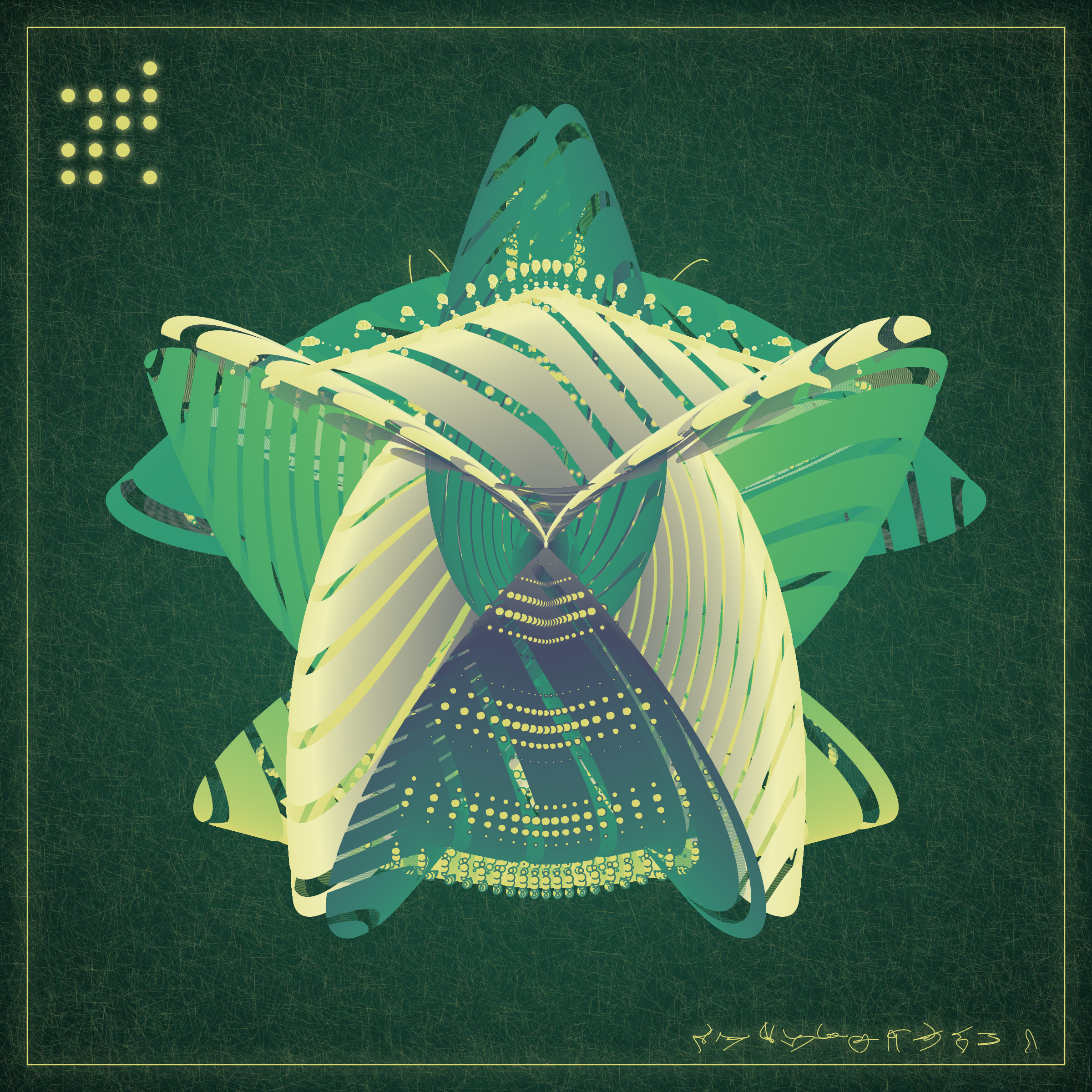 Art Blocks - Art Blocks v2 - Alien Insects #665 - NFT # 137000665