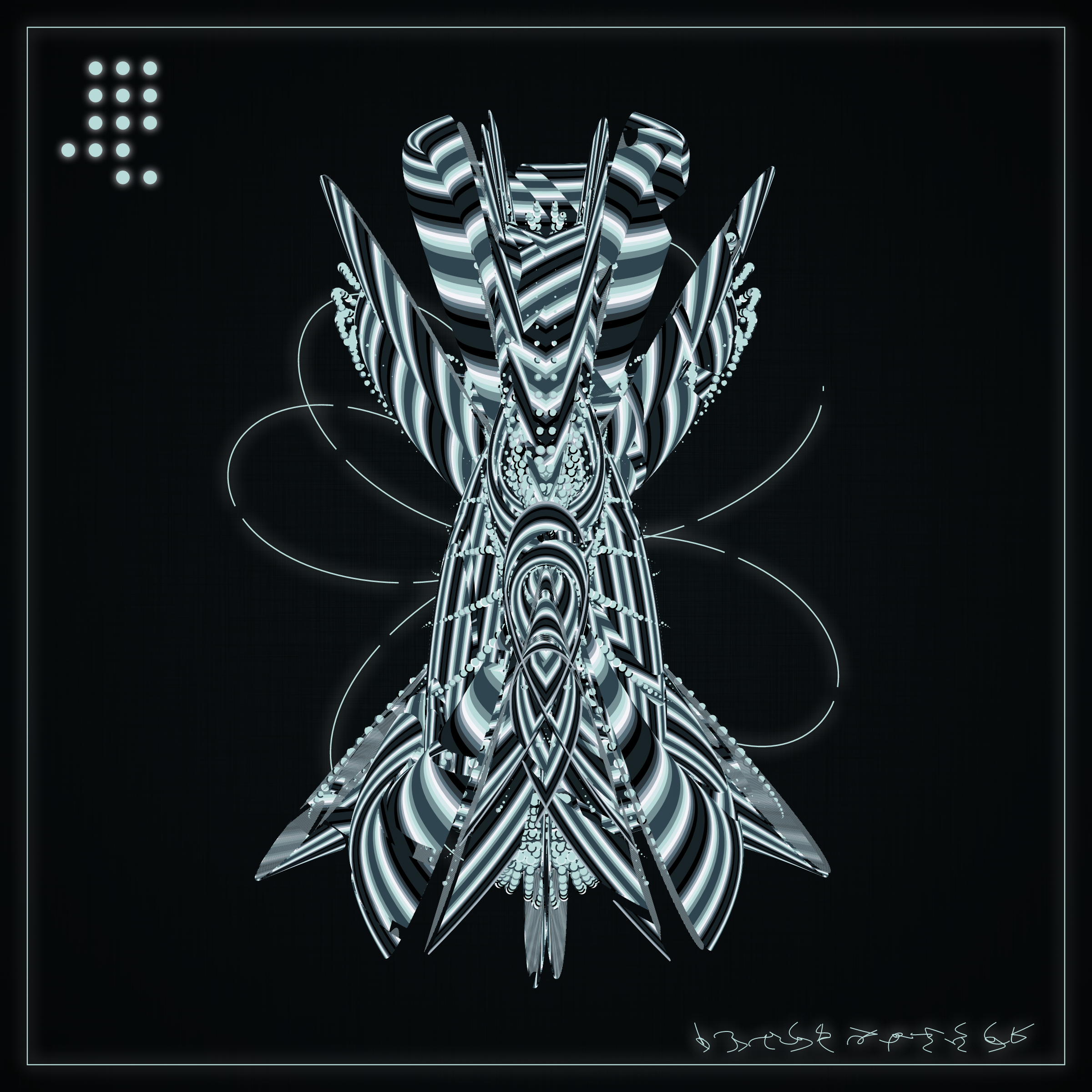 Art Blocks - Art Blocks v2 - Alien Insects #666 - NFT # 137000666