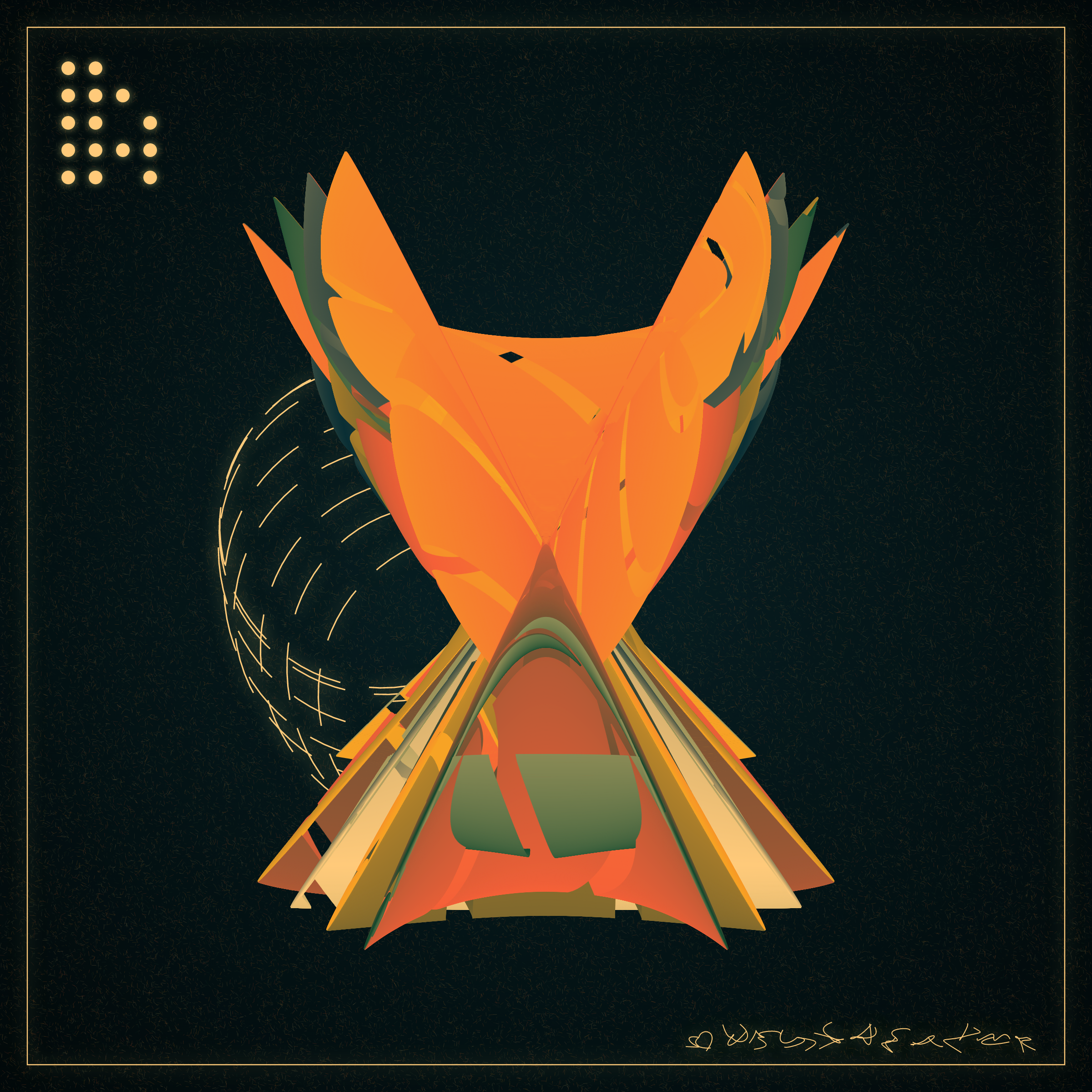 Art Blocks - Art Blocks v2 - Alien Insects #670 - NFT # 137000670