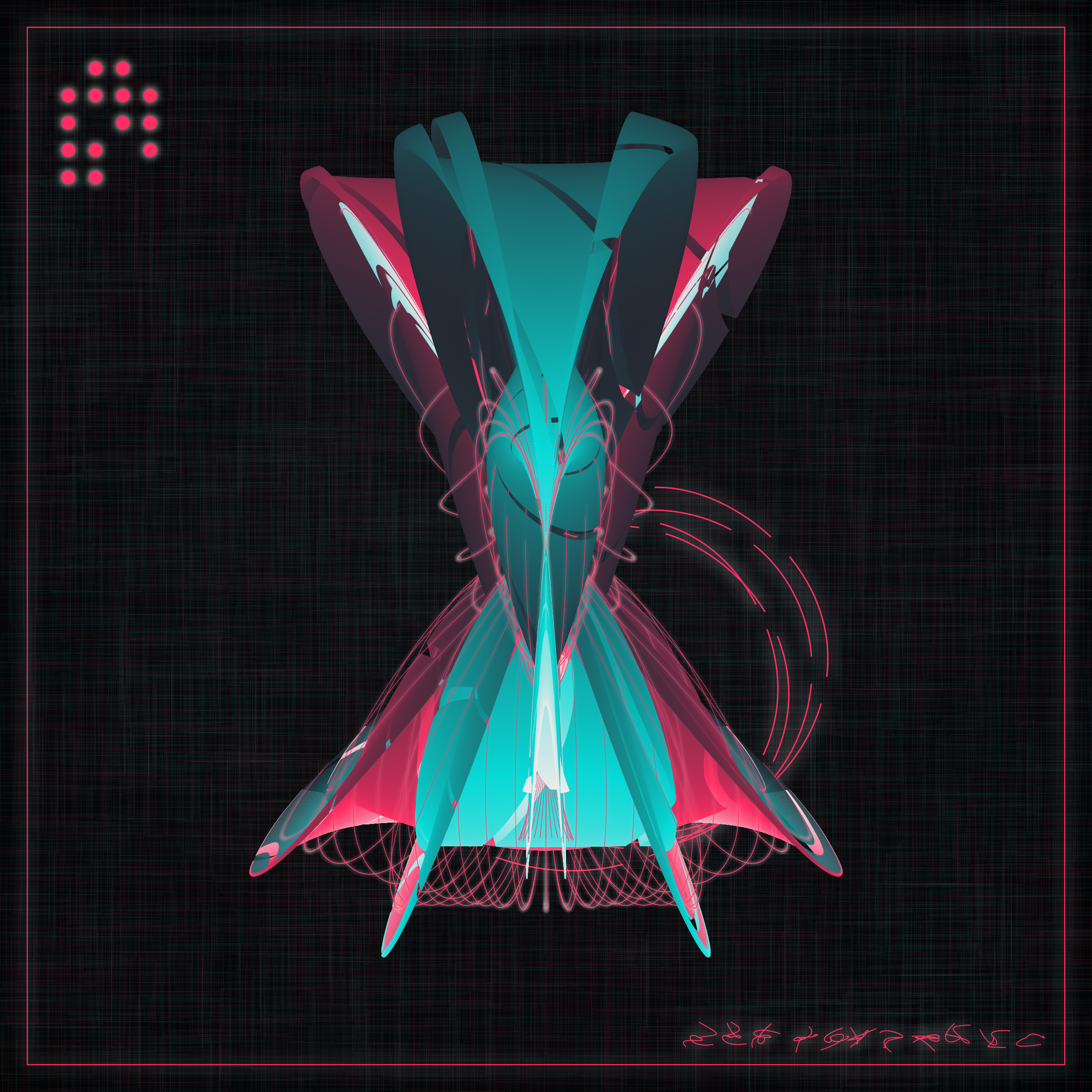 Art Blocks - Art Blocks v2 - Alien Insects #672 - NFT # 137000672