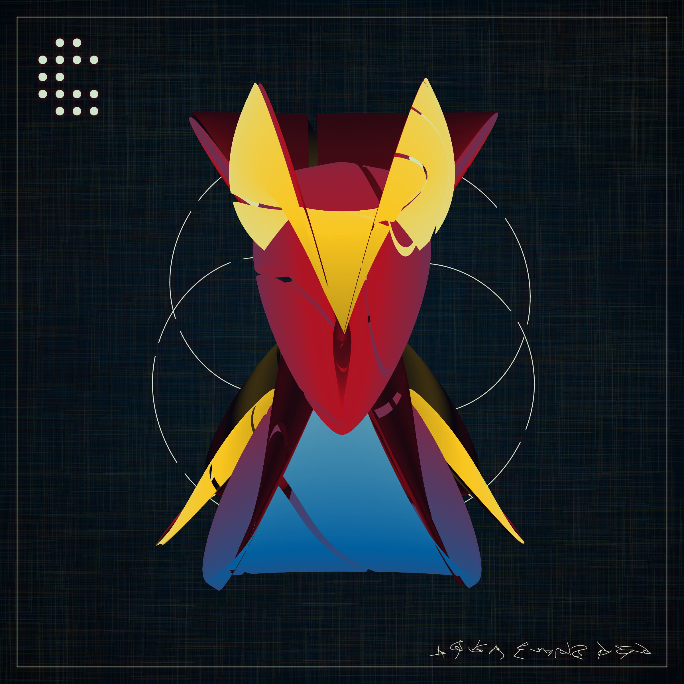 Art Blocks - Art Blocks v2 - Alien Insects #675 - NFT # 137000675