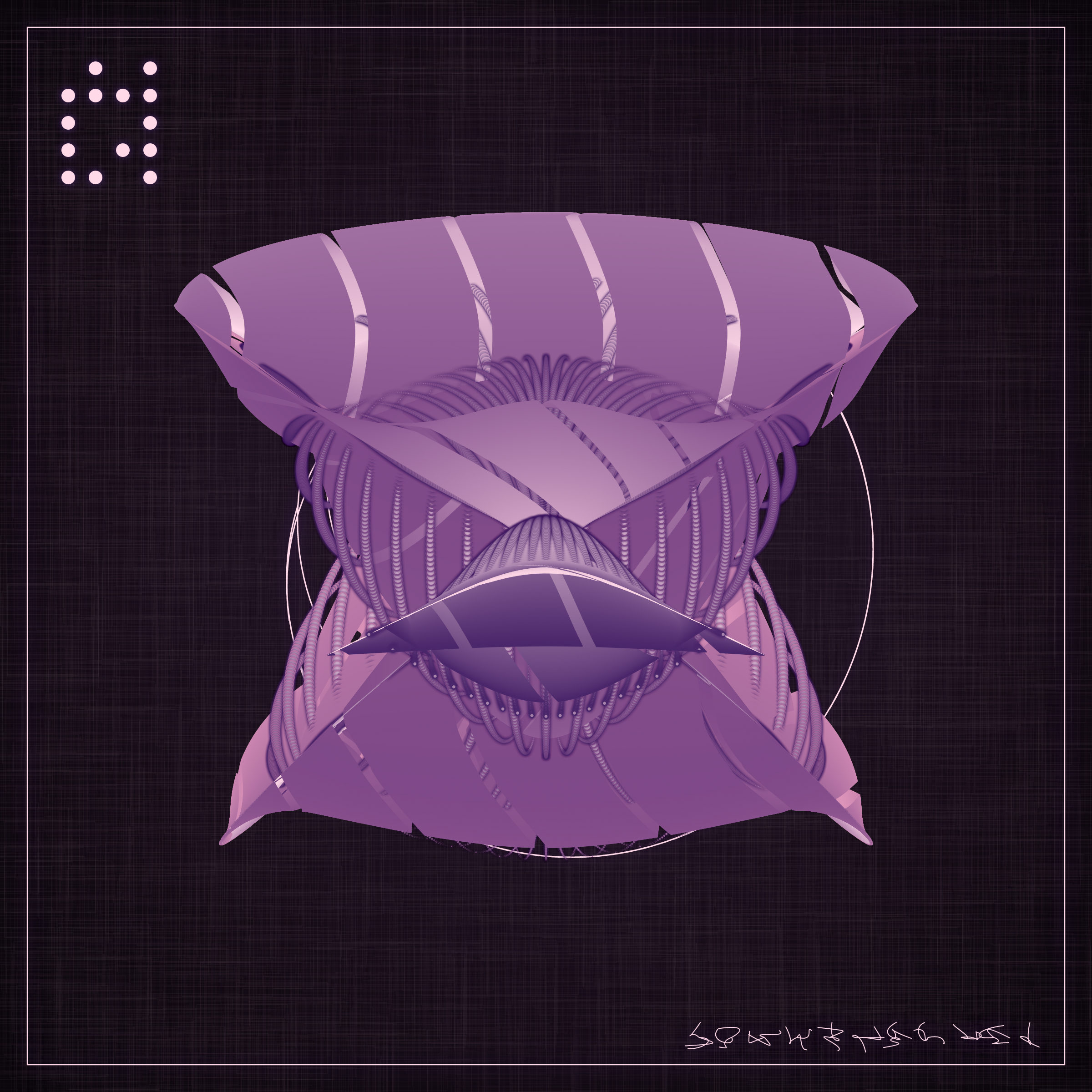 Art Blocks - Art Blocks v2 - Alien Insects #677 - NFT # 137000677