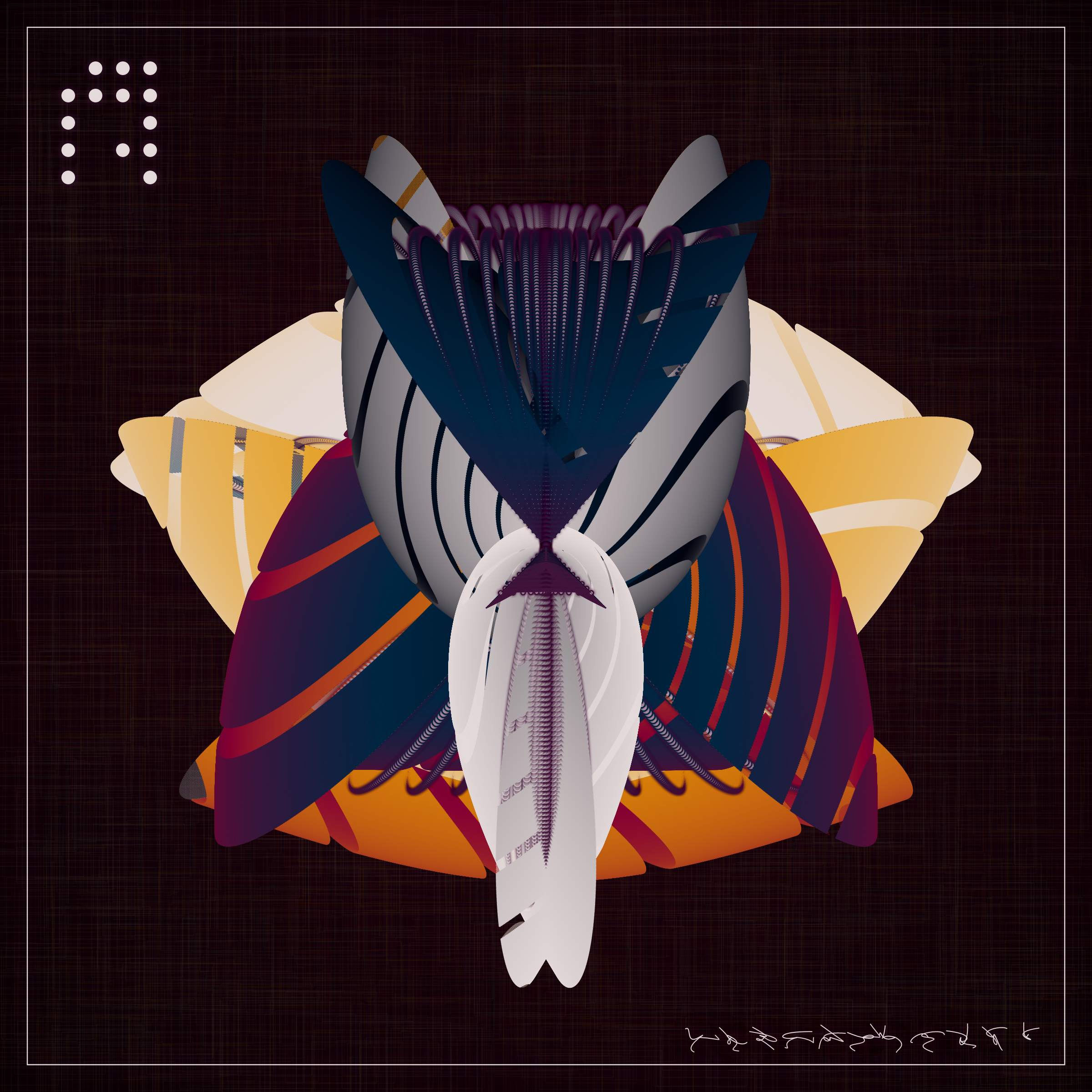 Art Blocks - Art Blocks v2 - Alien Insects #680 - NFT # 137000680