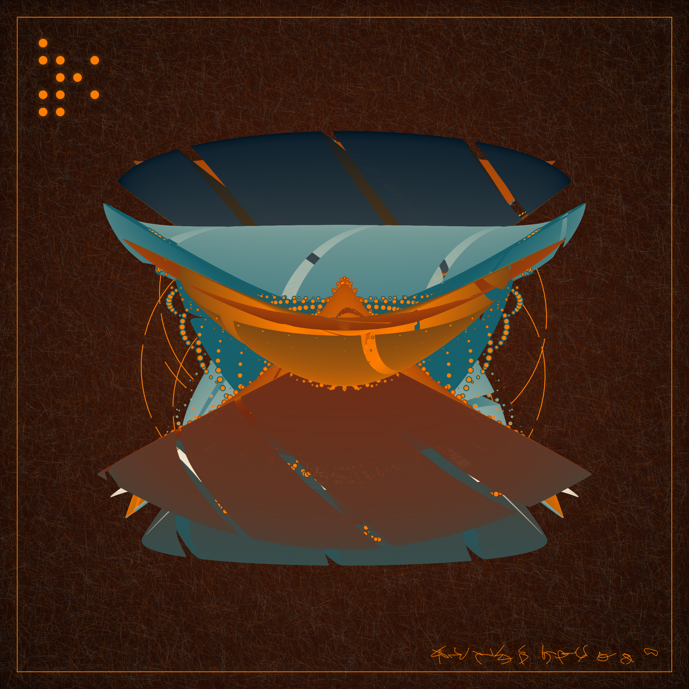 Art Blocks - Art Blocks v2 - Alien Insects #681 - NFT # 137000681