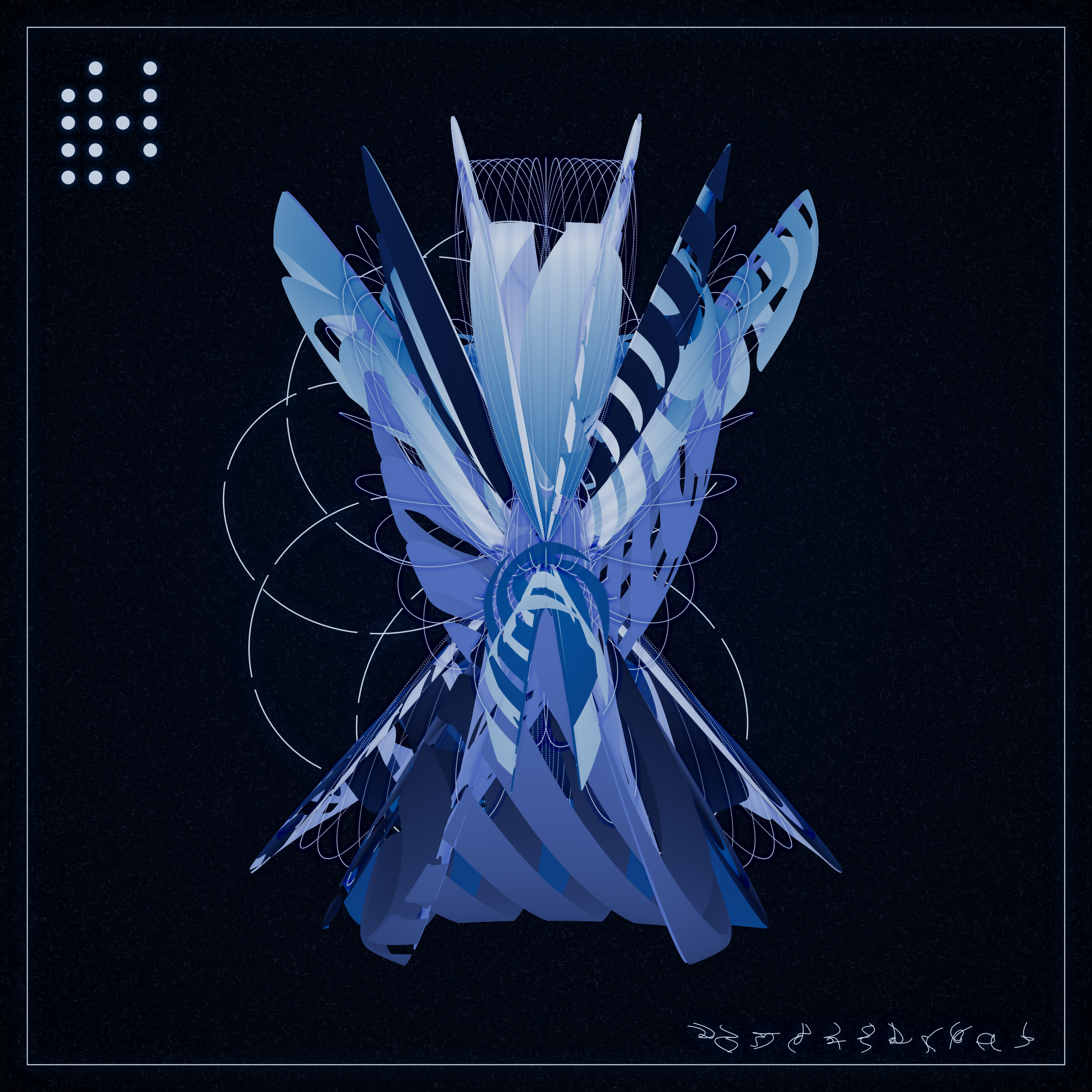 Art Blocks - Art Blocks v2 - Alien Insects #683 - NFT # 137000683