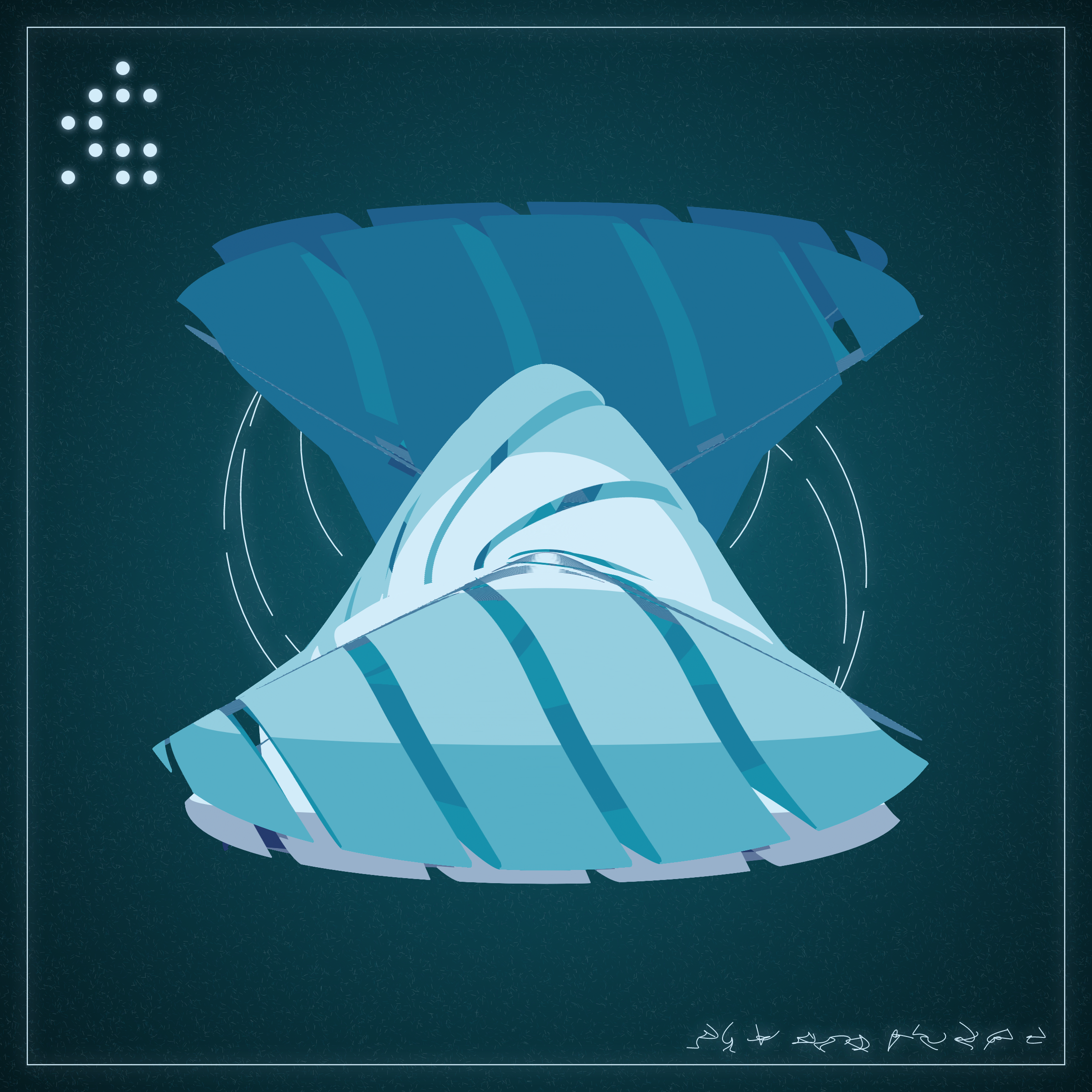 Art Blocks - Art Blocks v2 - Alien Insects #688 - NFT # 137000688